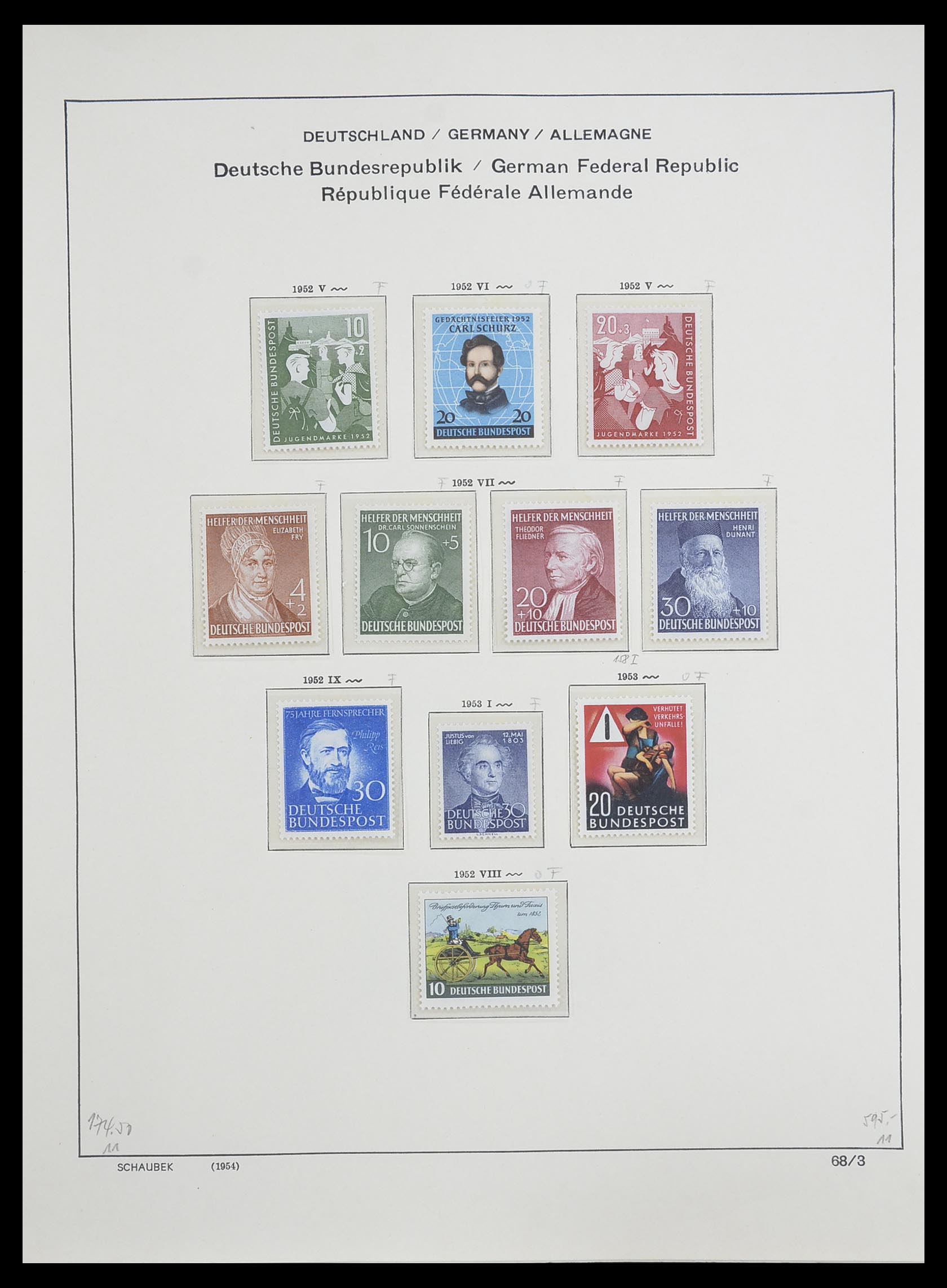 33276 004 - Postzegelverzameling 33276 Bundespost 1949-1995.