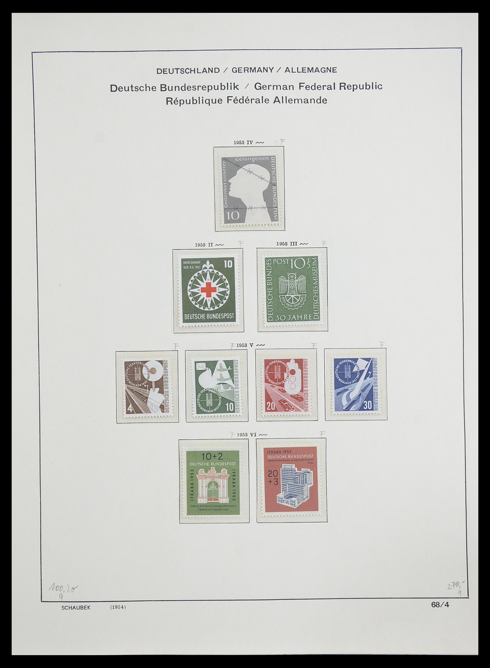 33276 005 - Postzegelverzameling 33276 Bundespost 1949-1995.