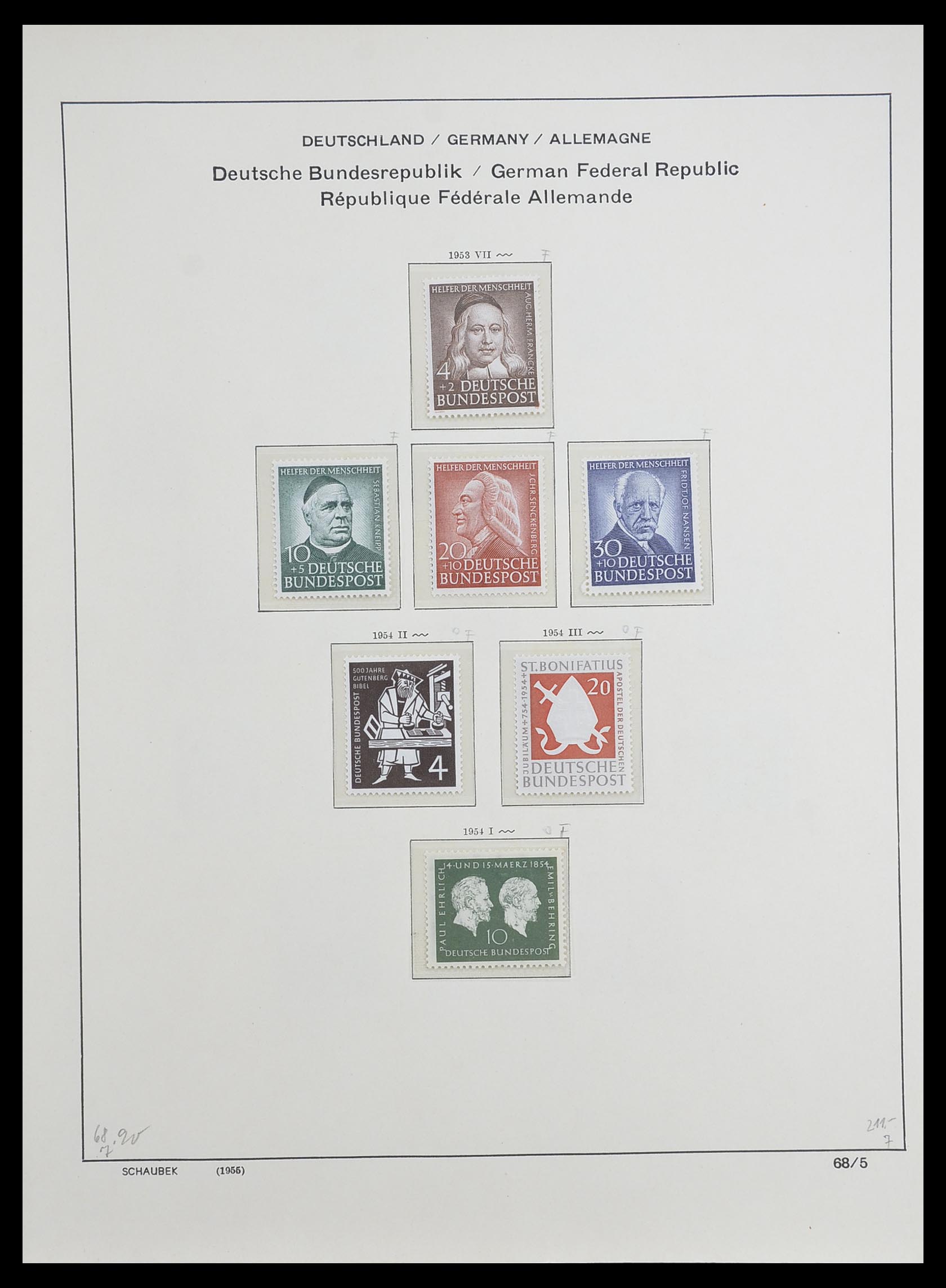 33276 006 - Stamp collection 33276 Bundespost 1949-1995.
