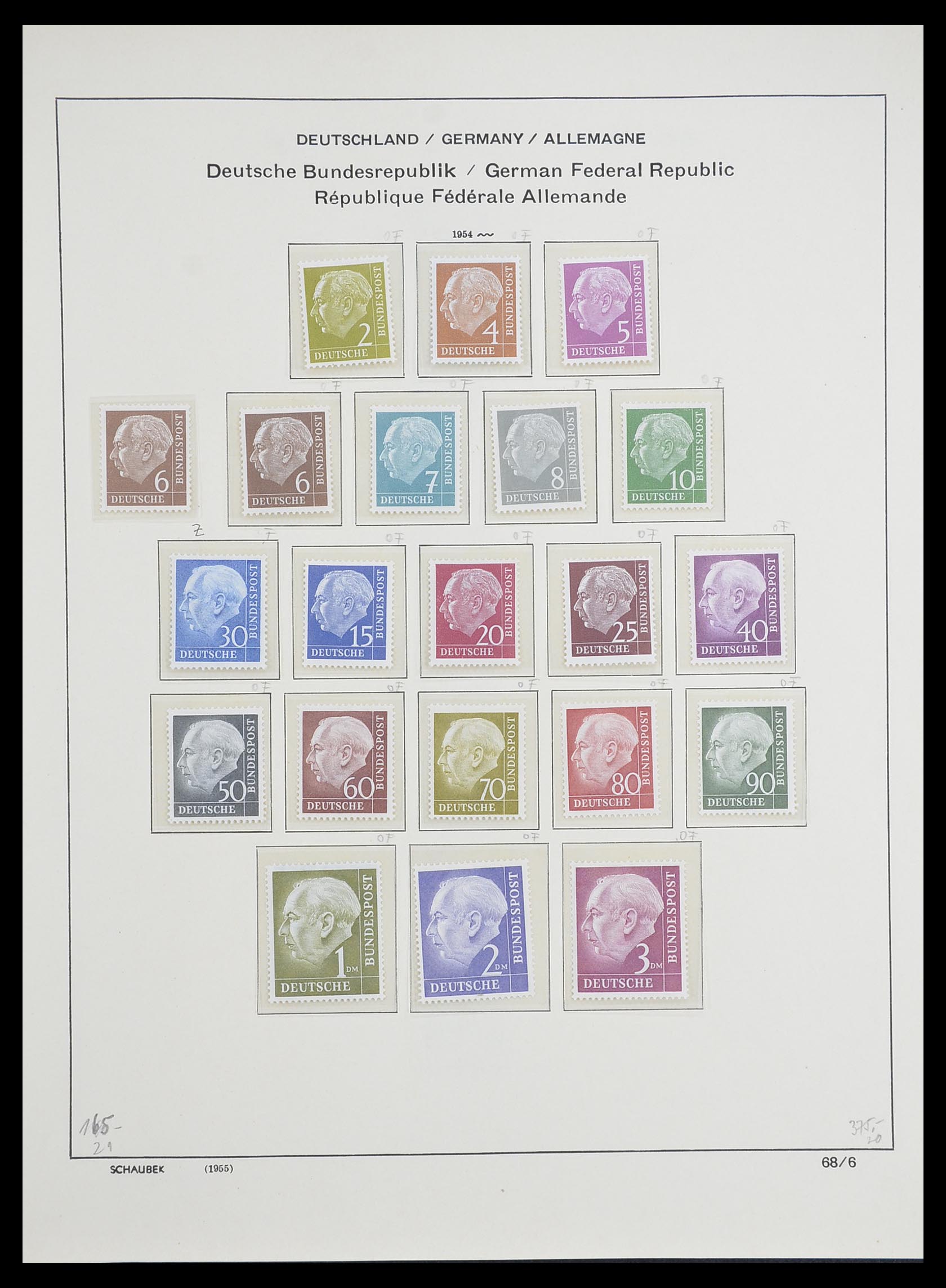 33276 007 - Stamp collection 33276 Bundespost 1949-1995.