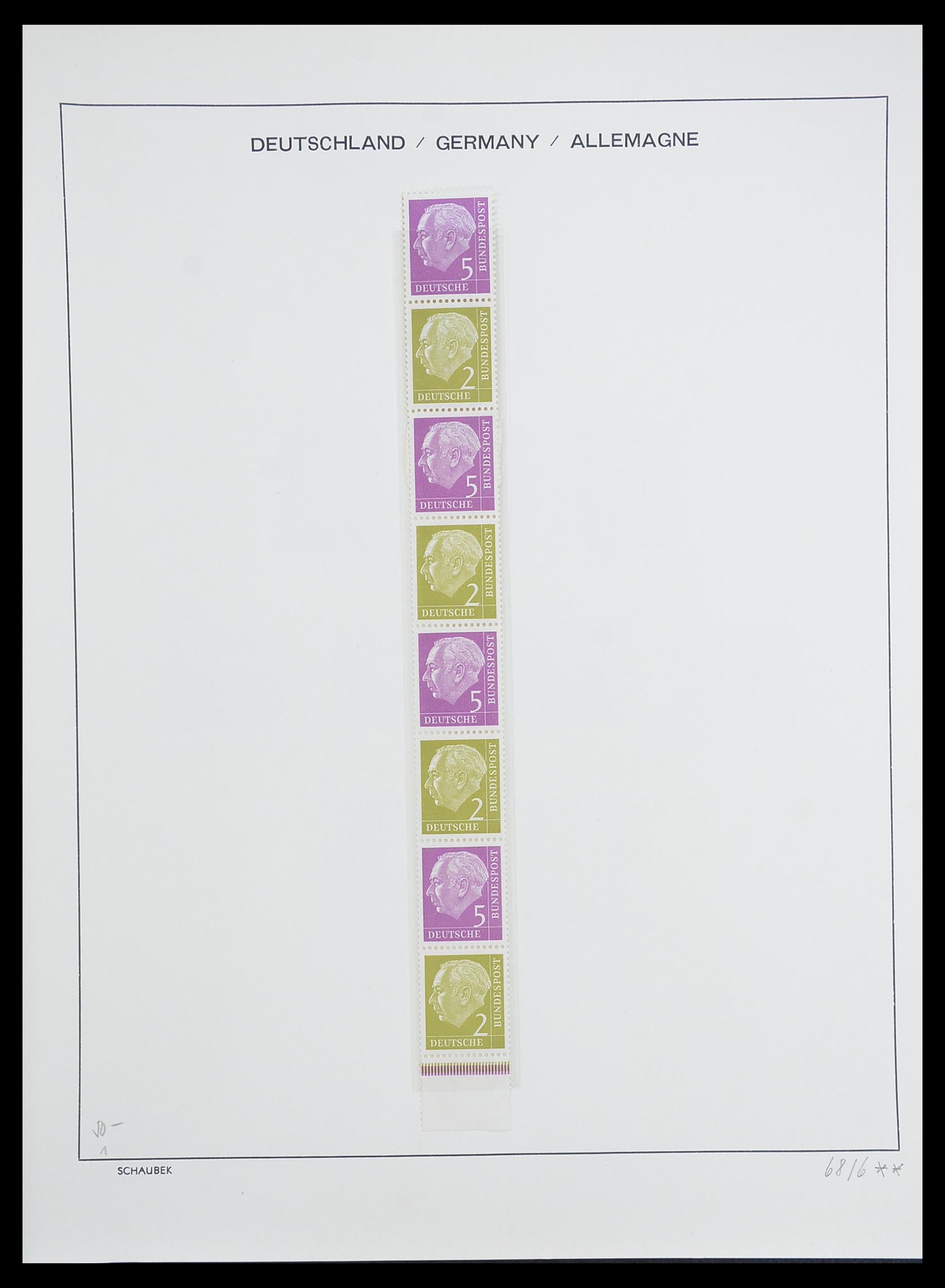 33276 008 - Postzegelverzameling 33276 Bundespost 1949-1995.