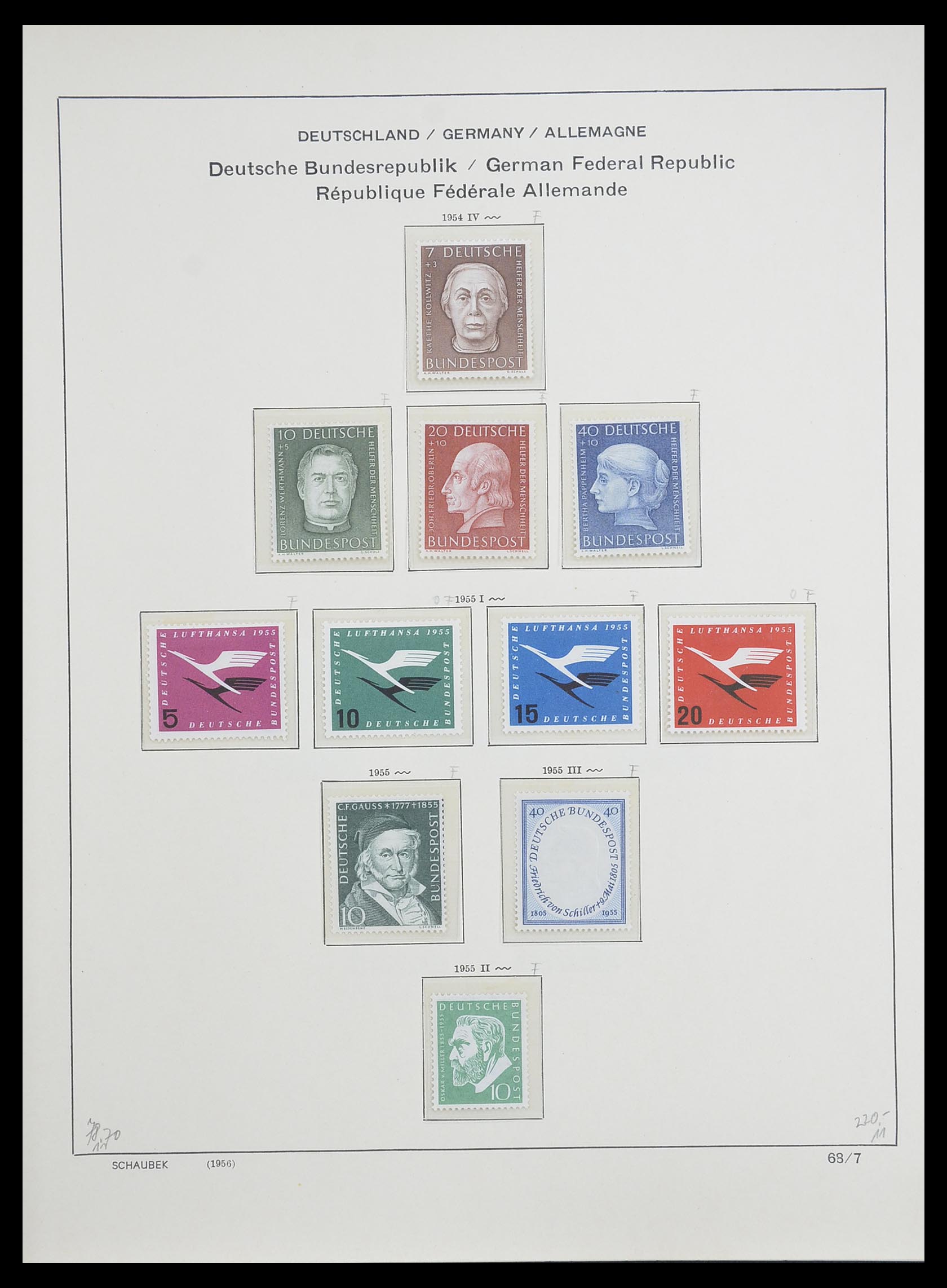 33276 009 - Stamp collection 33276 Bundespost 1949-1995.