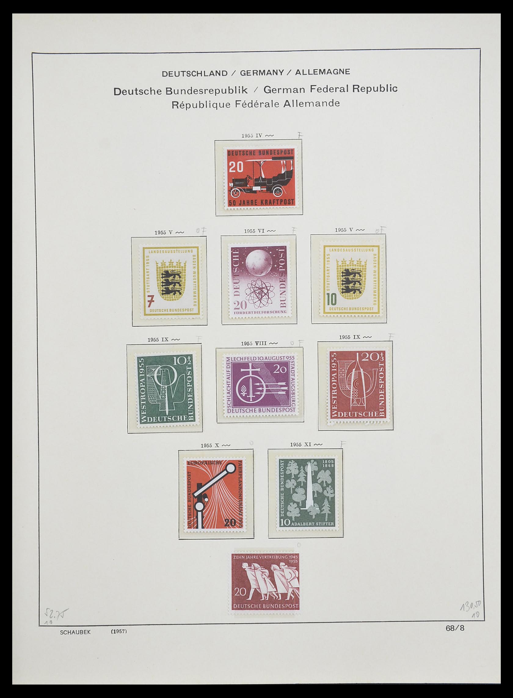 33276 010 - Postzegelverzameling 33276 Bundespost 1949-1995.