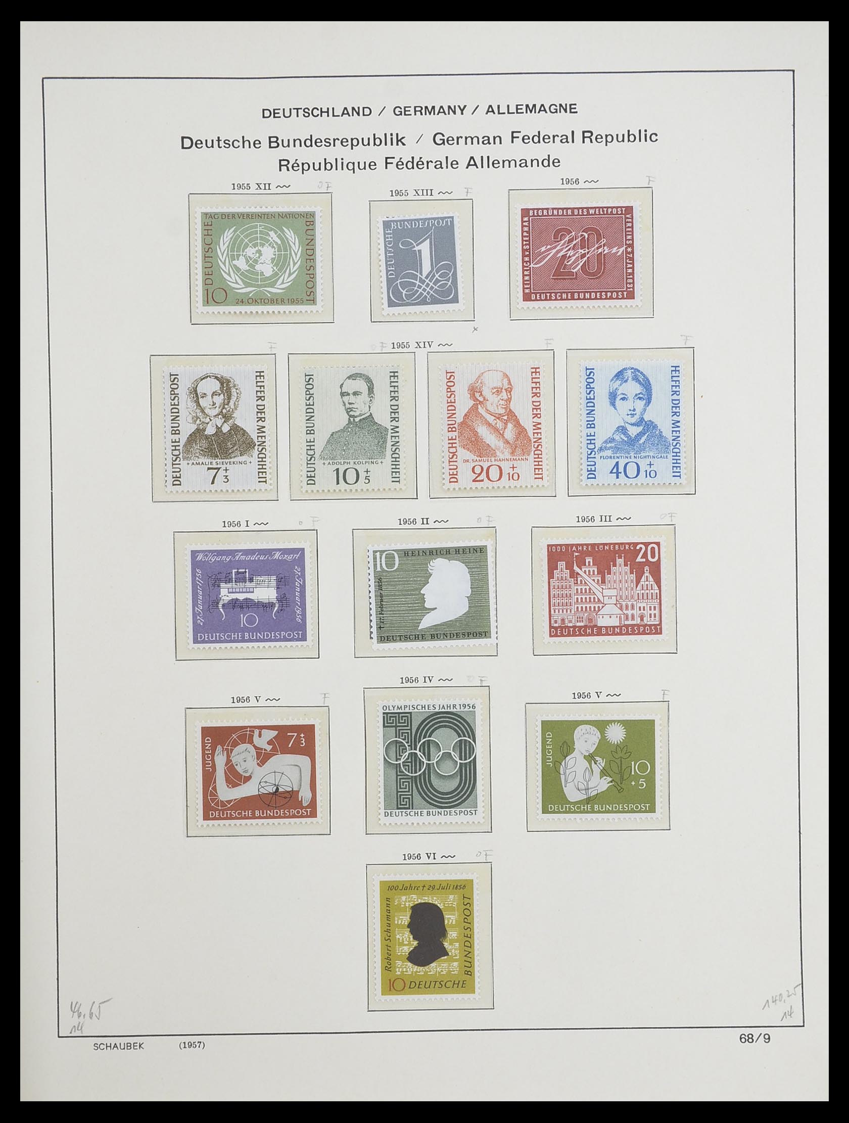 33276 011 - Stamp collection 33276 Bundespost 1949-1995.