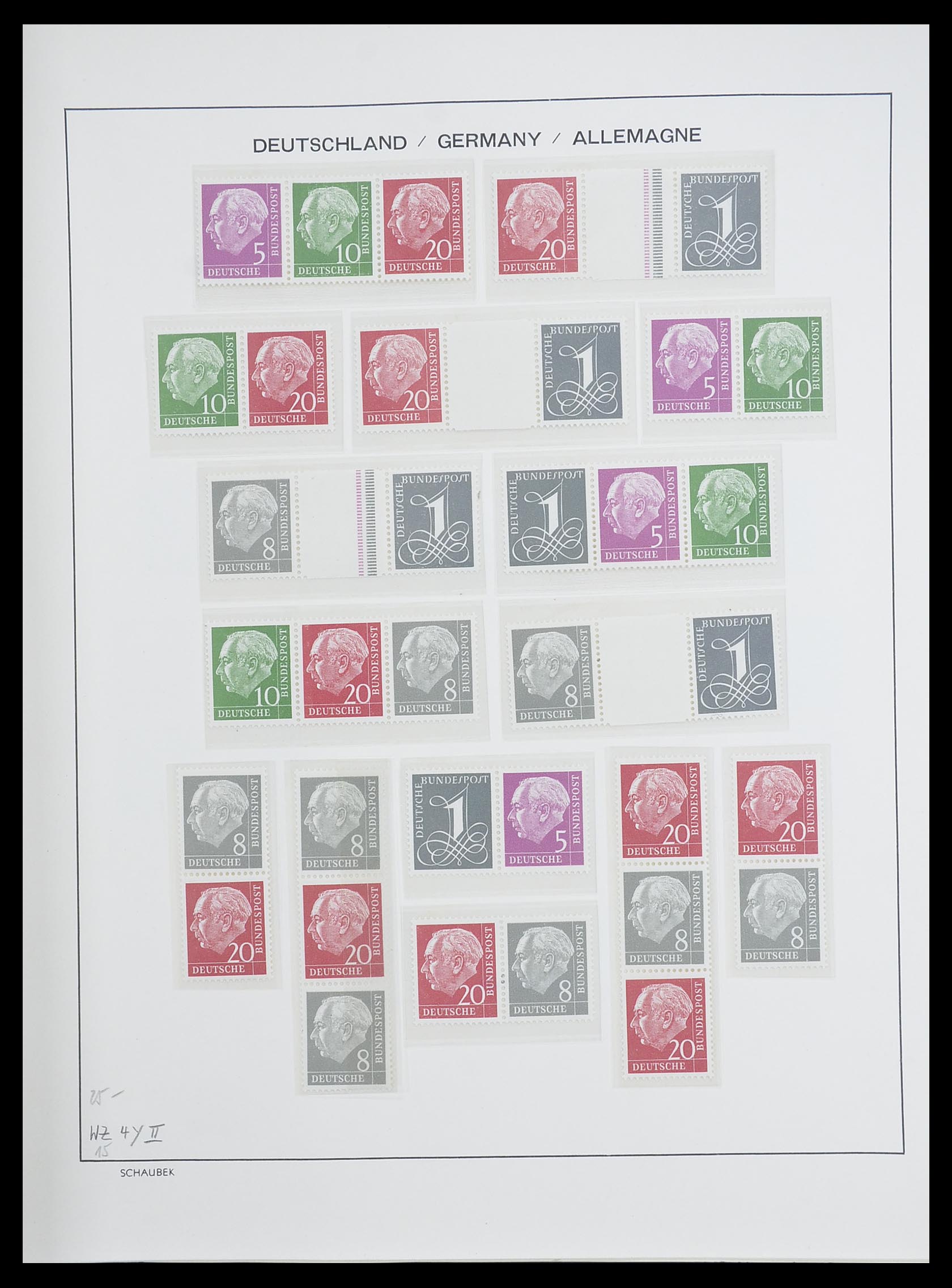 33276 013 - Postzegelverzameling 33276 Bundespost 1949-1995.