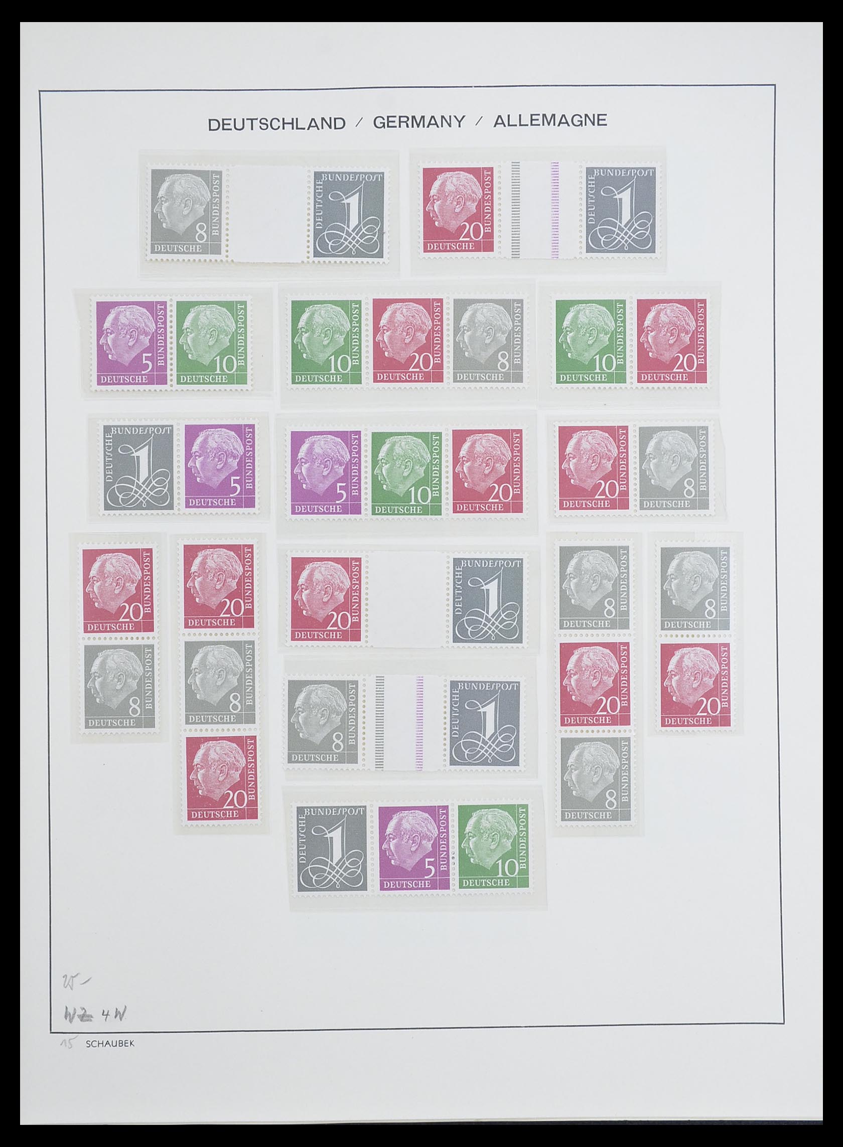 33276 014 - Postzegelverzameling 33276 Bundespost 1949-1995.