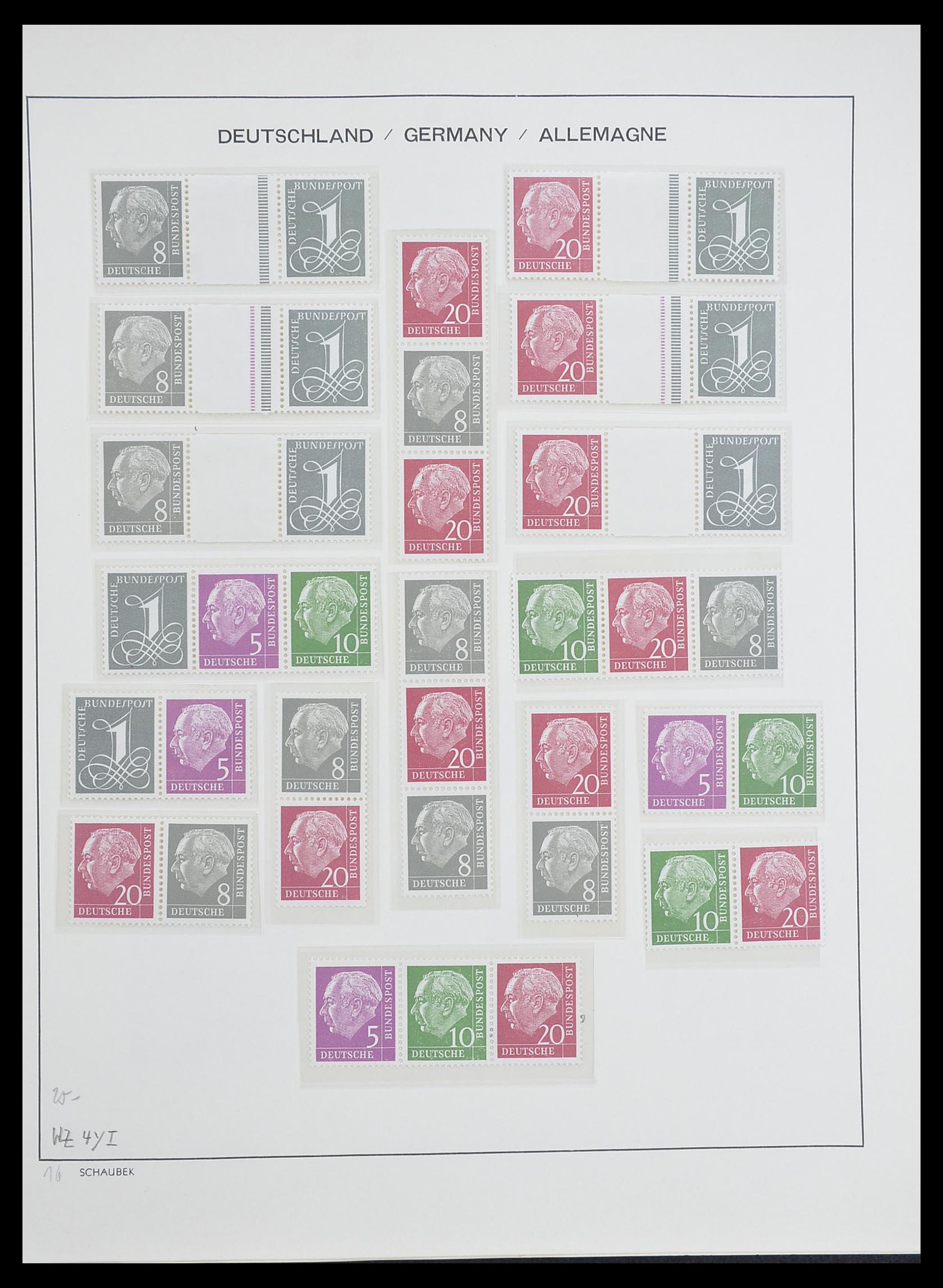 33276 015 - Stamp collection 33276 Bundespost 1949-1995.