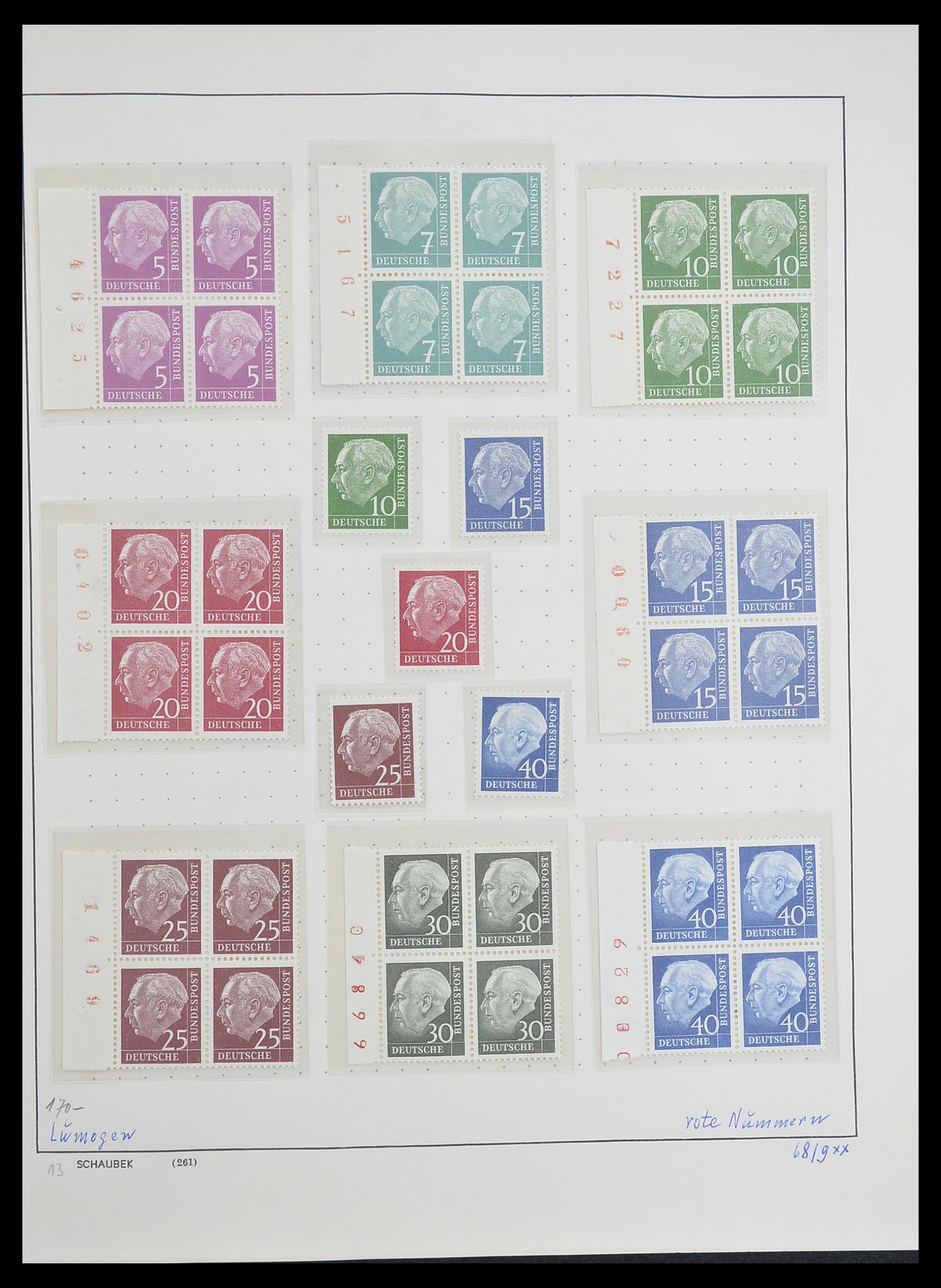 33276 016 - Postzegelverzameling 33276 Bundespost 1949-1995.