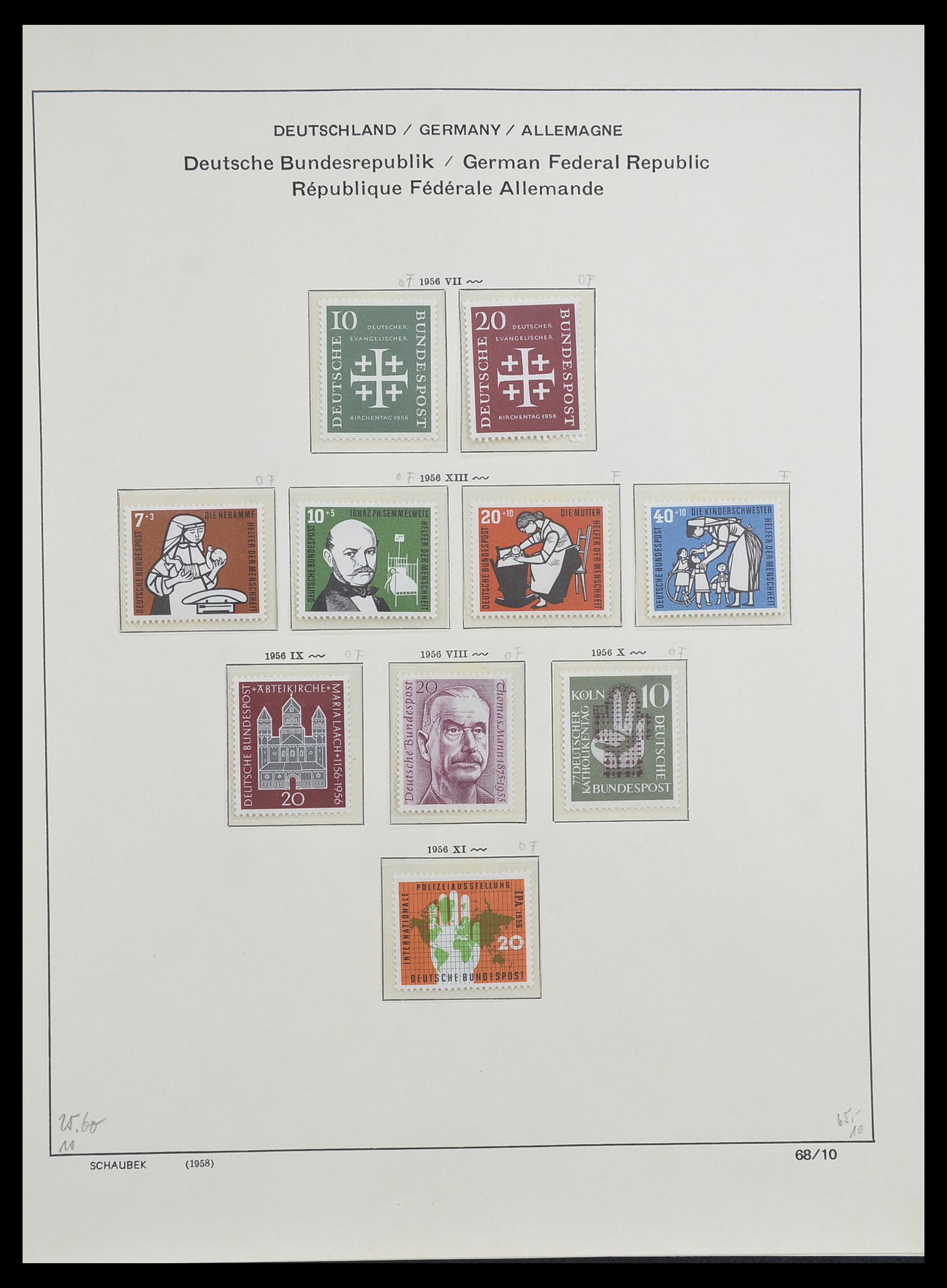 33276 017 - Stamp collection 33276 Bundespost 1949-1995.