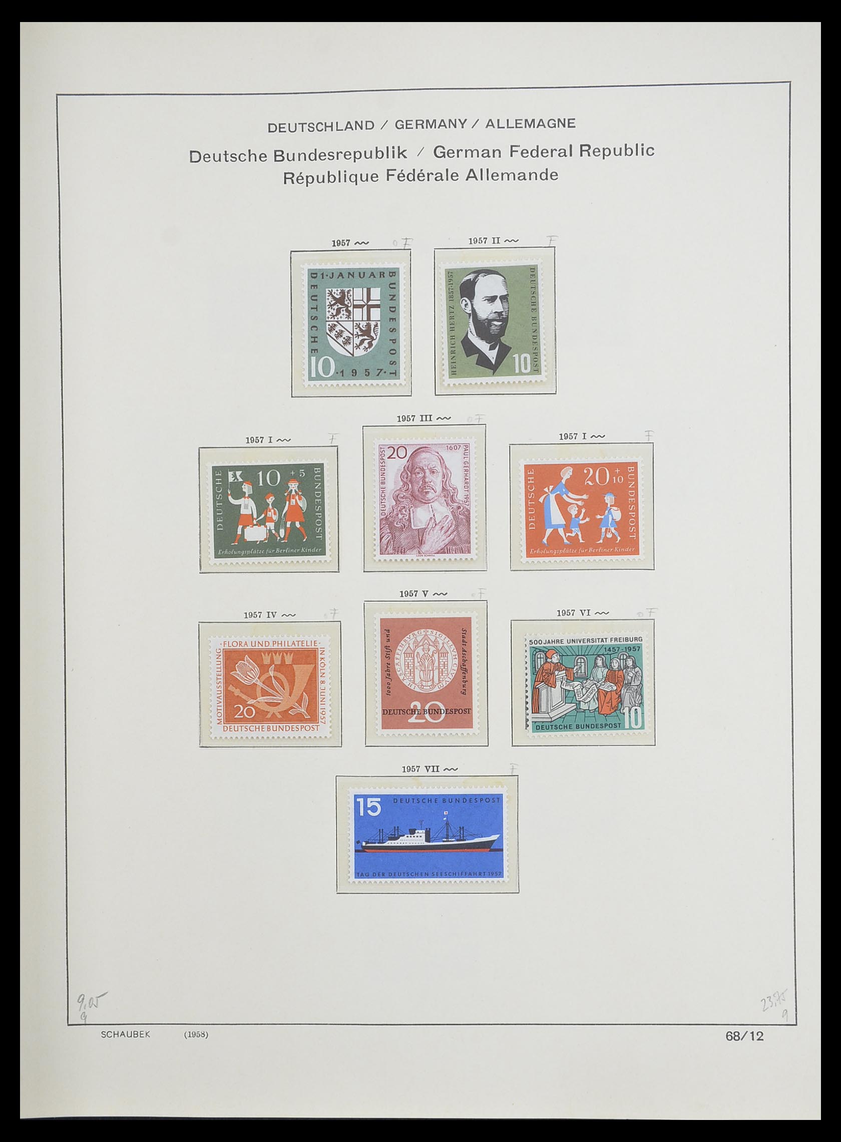 33276 019 - Postzegelverzameling 33276 Bundespost 1949-1995.