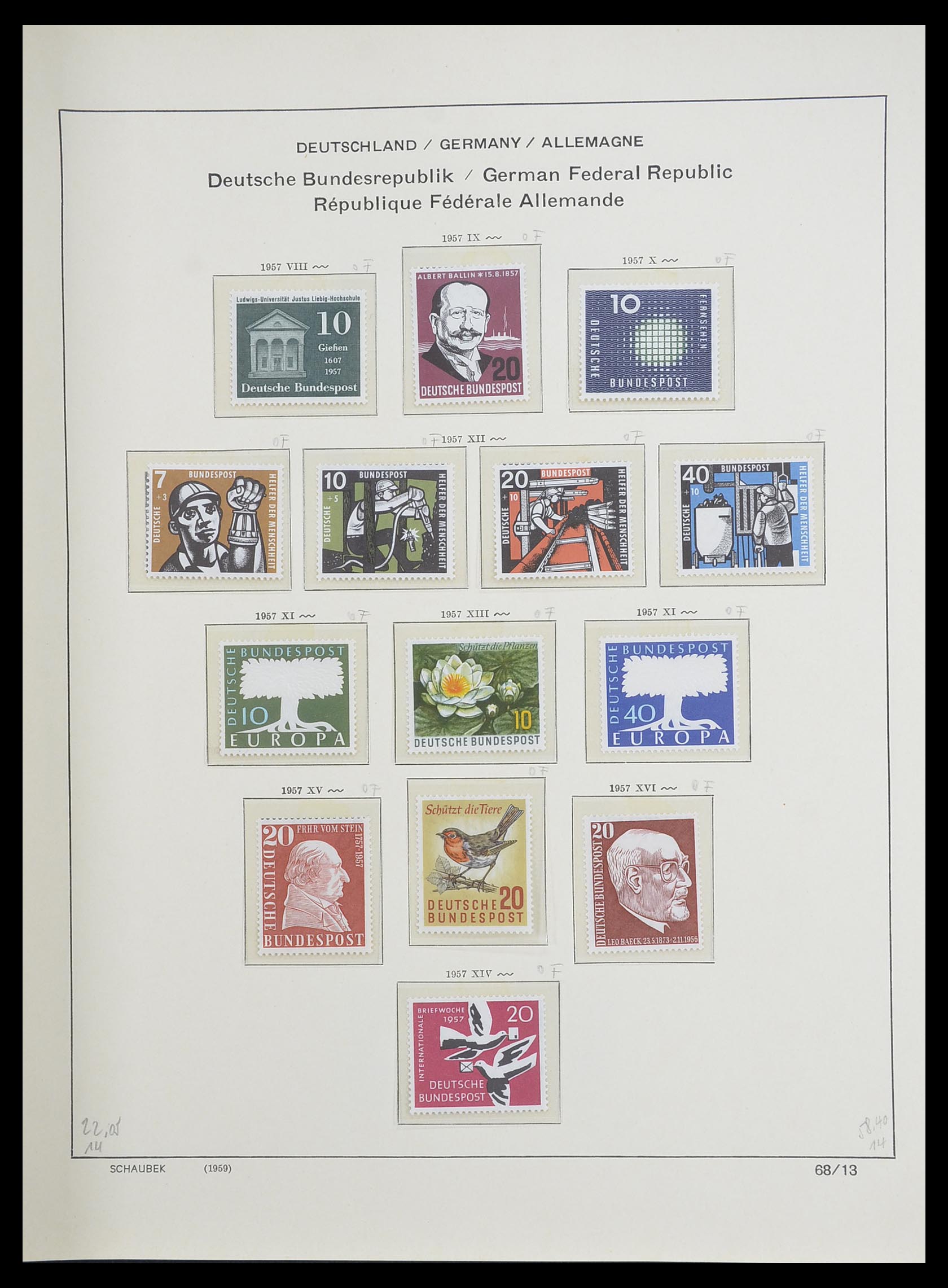 33276 020 - Postzegelverzameling 33276 Bundespost 1949-1995.