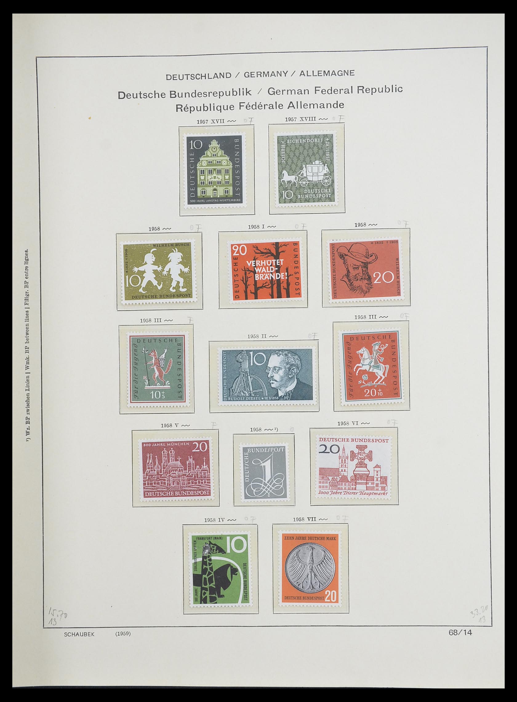 33276 021 - Stamp collection 33276 Bundespost 1949-1995.