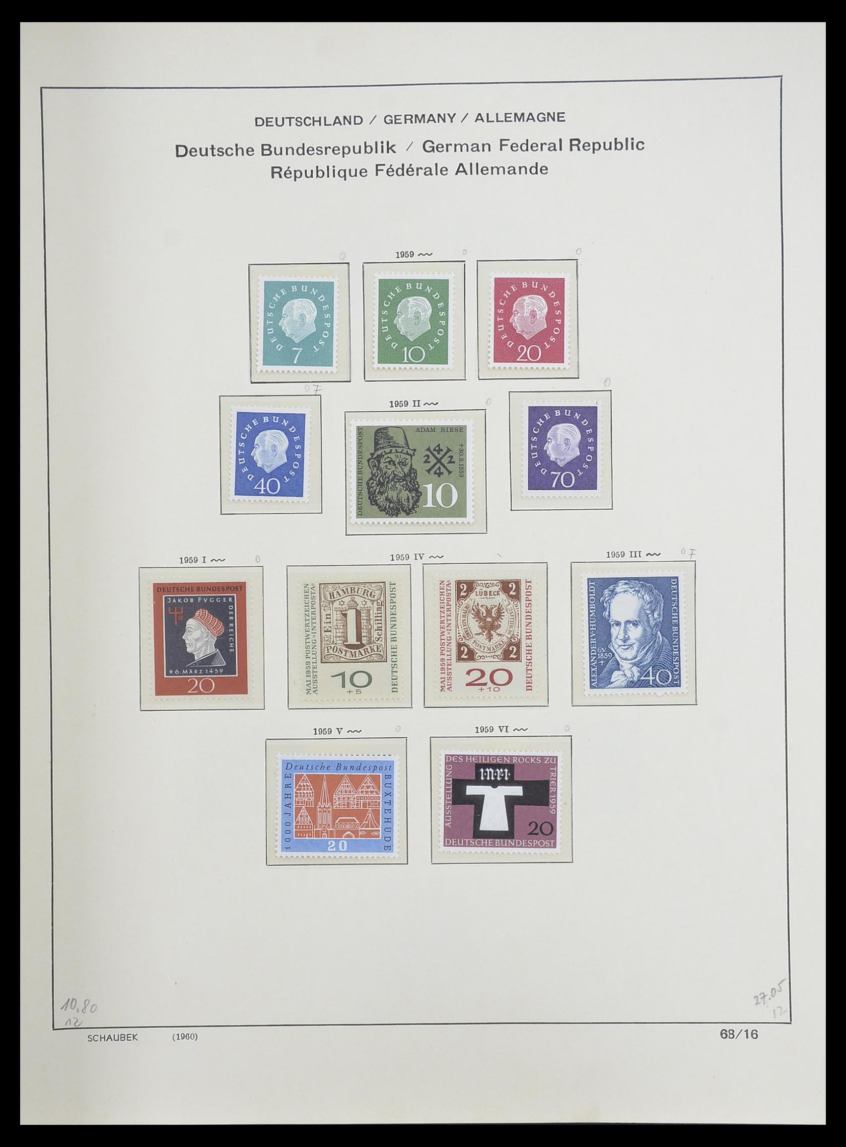 33276 023 - Stamp collection 33276 Bundespost 1949-1995.