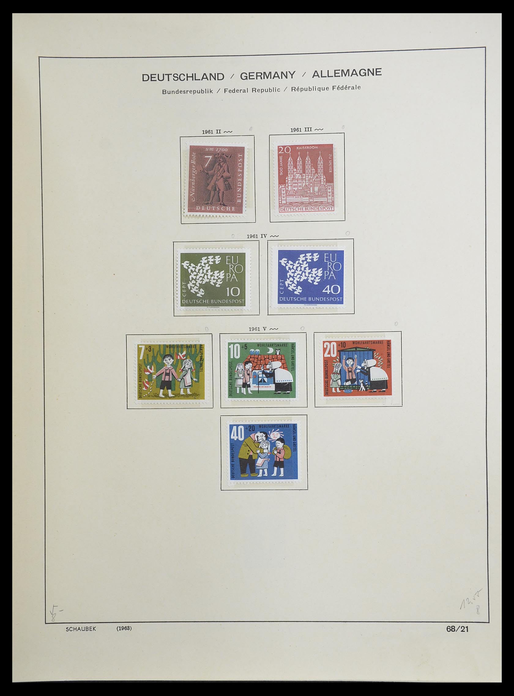 33276 031 - Postzegelverzameling 33276 Bundespost 1949-1995.