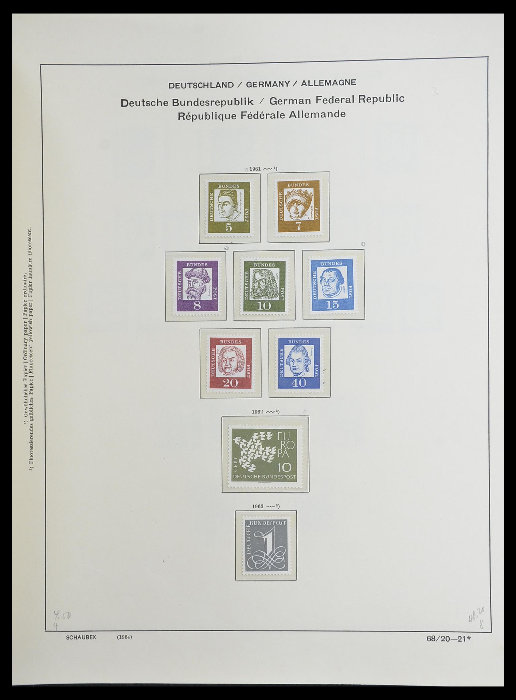33276 032 - Stamp collection 33276 Bundespost 1949-1995.
