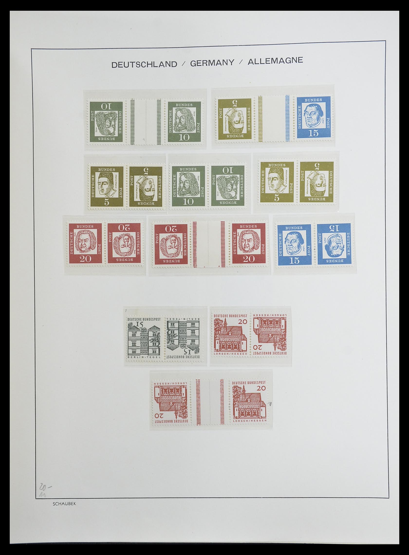 33276 033 - Postzegelverzameling 33276 Bundespost 1949-1995.