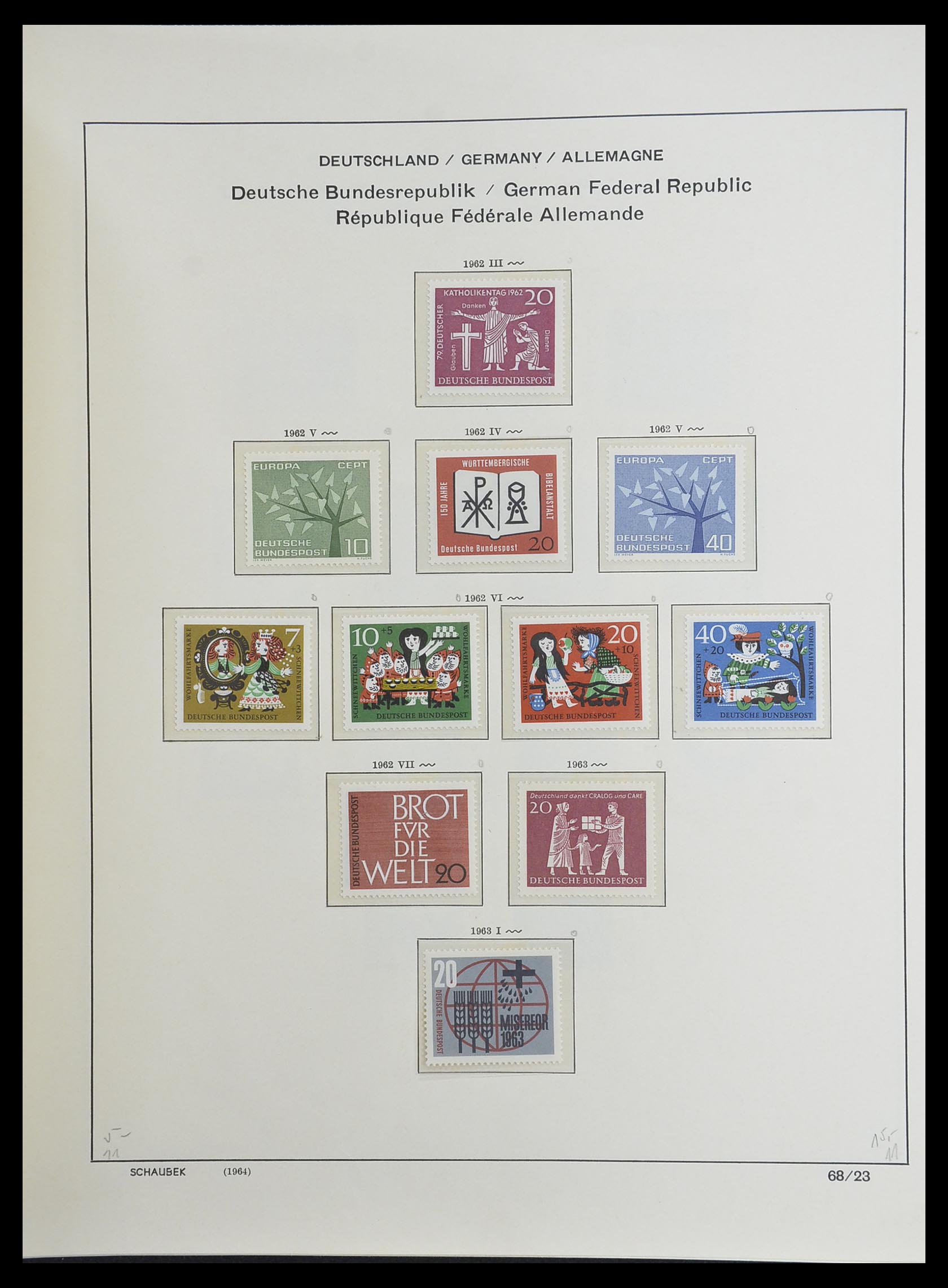 33276 035 - Postzegelverzameling 33276 Bundespost 1949-1995.