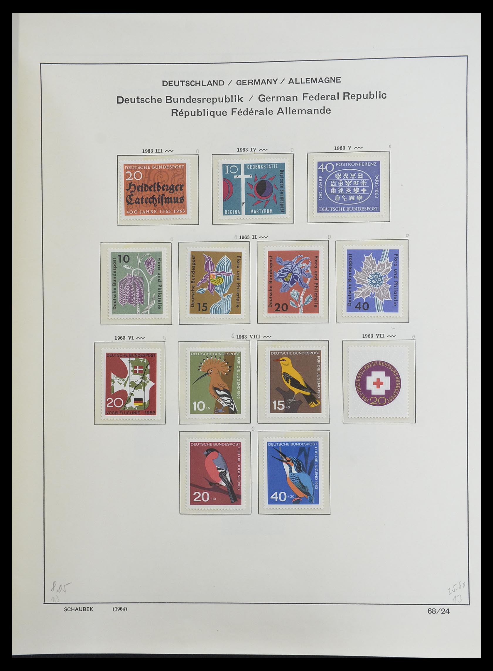 33276 036 - Postzegelverzameling 33276 Bundespost 1949-1995.