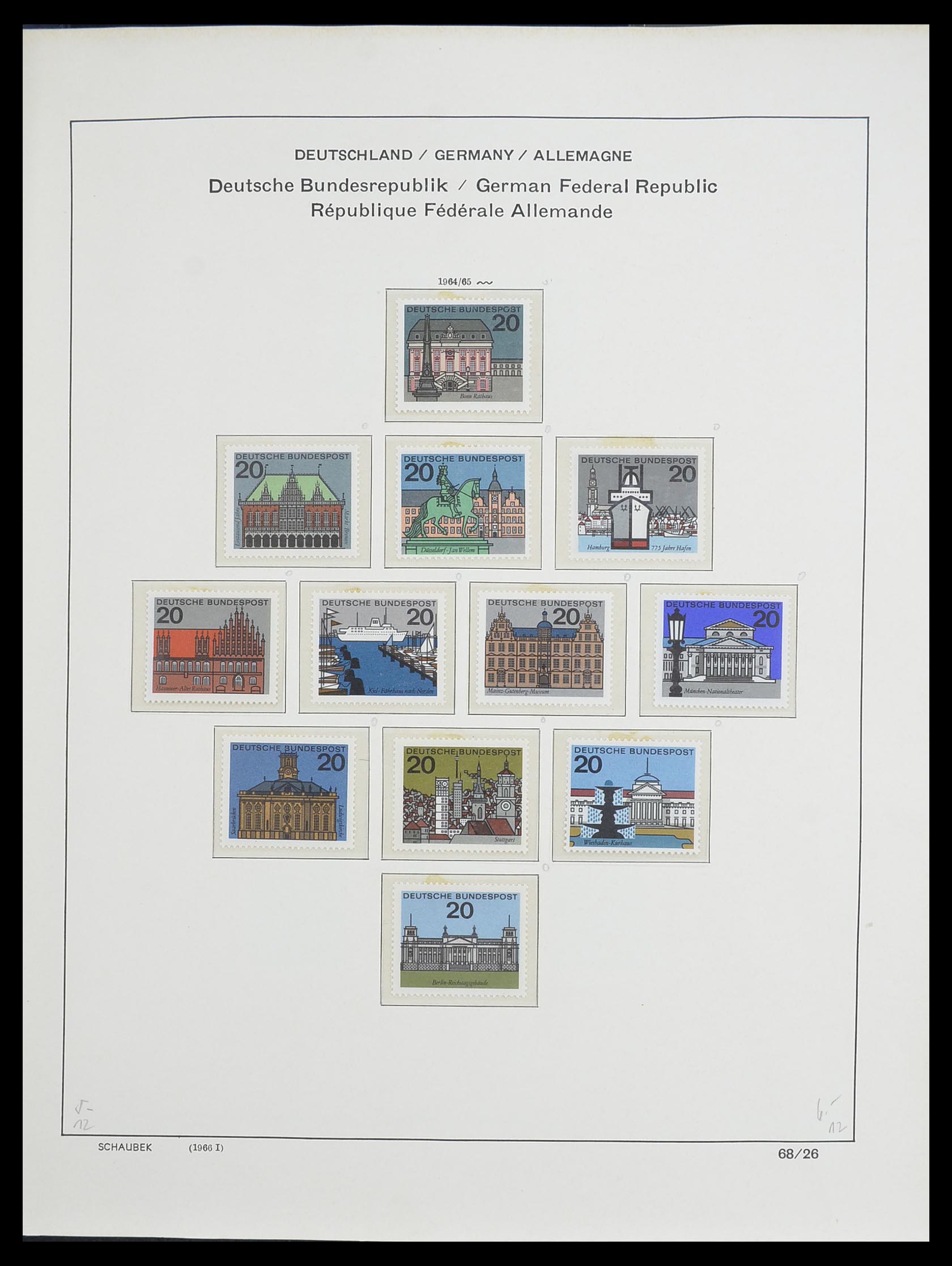 33276 042 - Postzegelverzameling 33276 Bundespost 1949-1995.