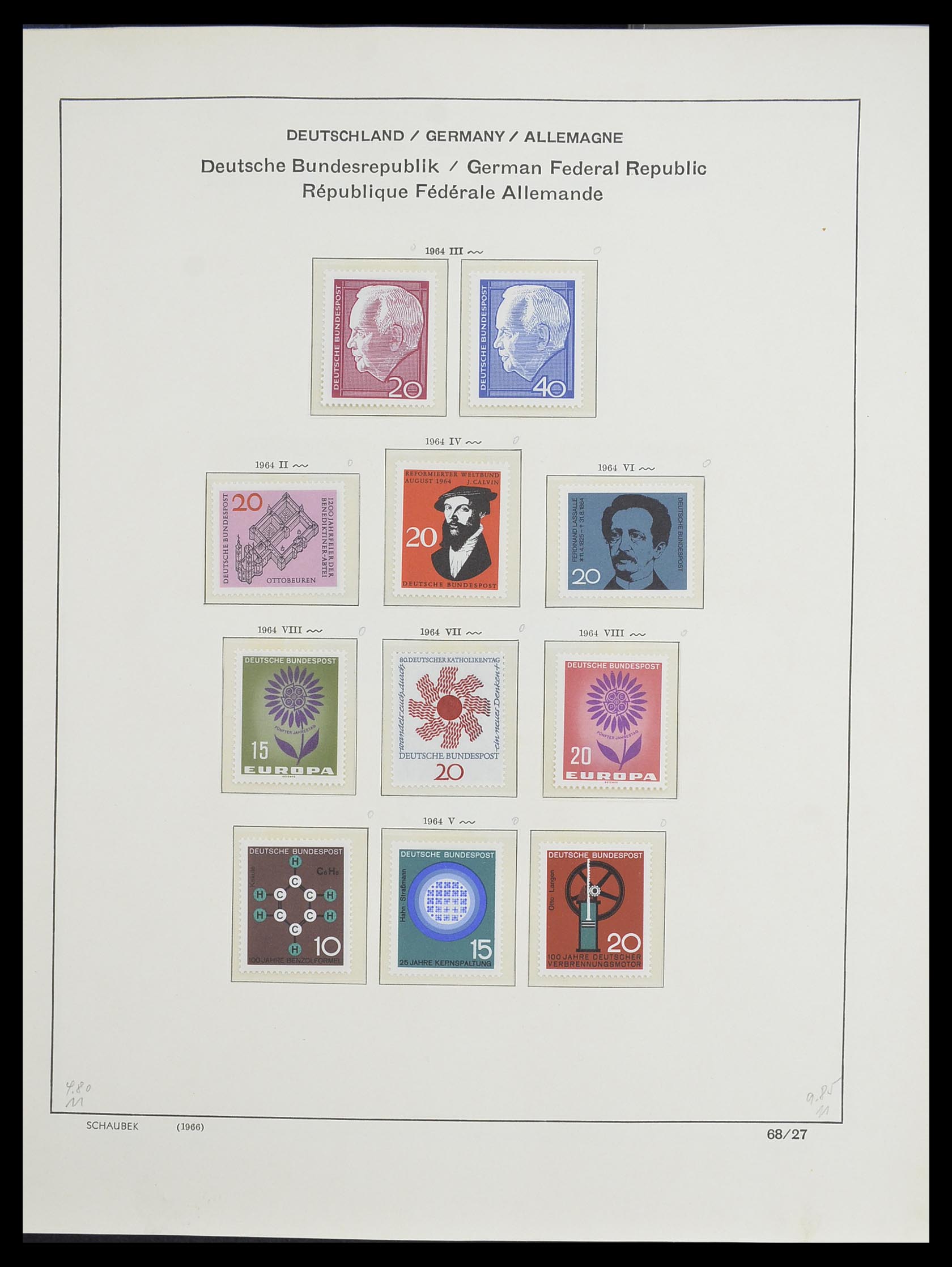 33276 043 - Postzegelverzameling 33276 Bundespost 1949-1995.