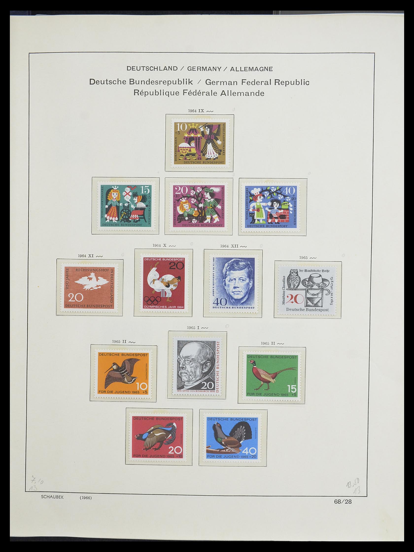 33276 046 - Postzegelverzameling 33276 Bundespost 1949-1995.