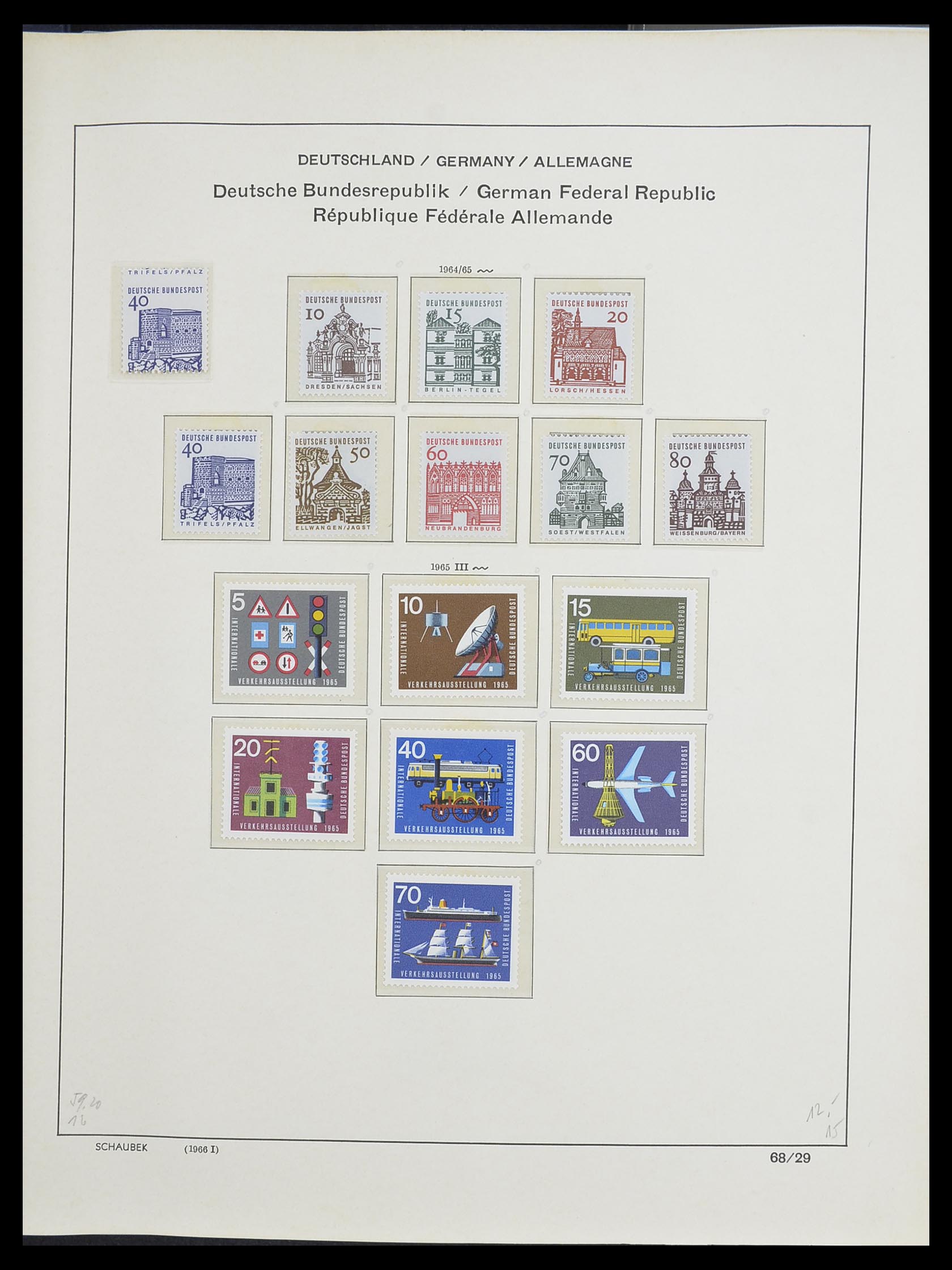 33276 047 - Postzegelverzameling 33276 Bundespost 1949-1995.