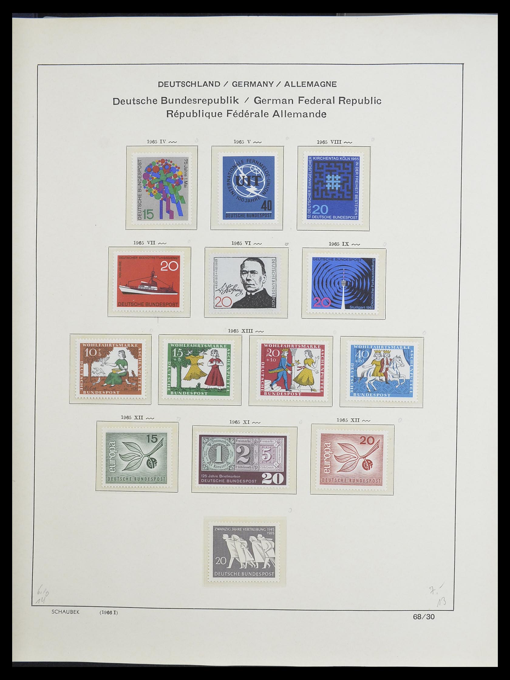 33276 048 - Postzegelverzameling 33276 Bundespost 1949-1995.