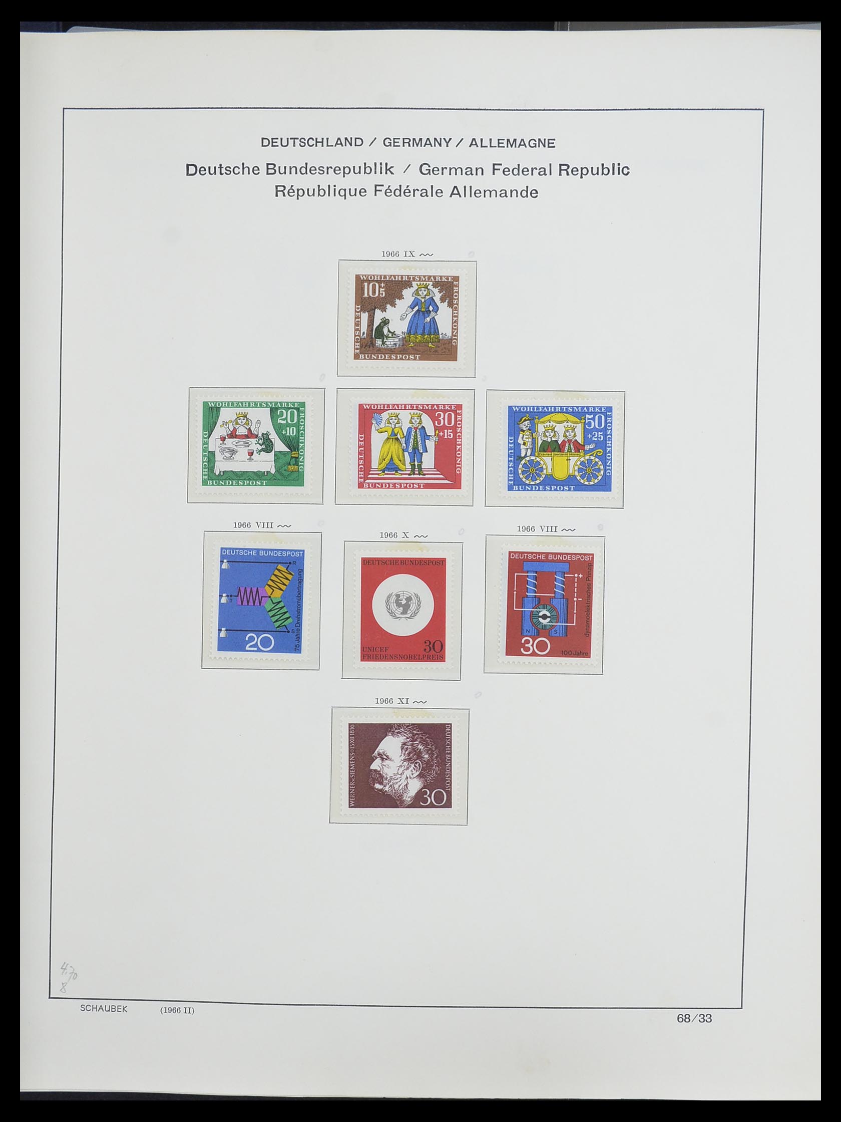 33276 053 - Postzegelverzameling 33276 Bundespost 1949-1995.