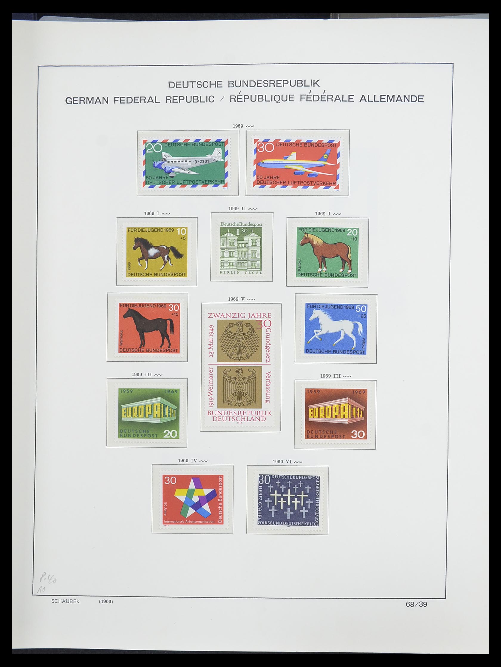 33276 061 - Postzegelverzameling 33276 Bundespost 1949-1995.