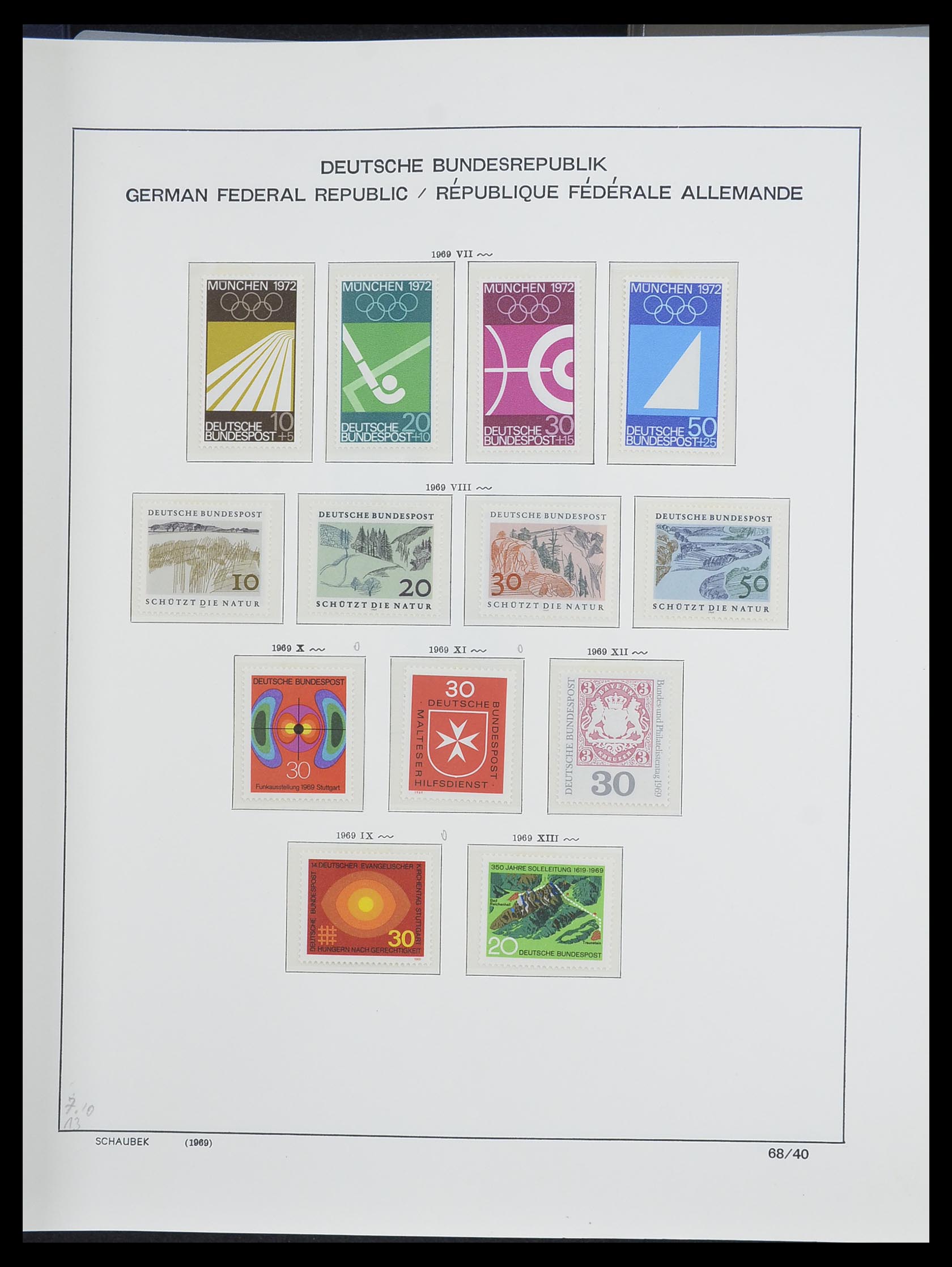 33276 062 - Postzegelverzameling 33276 Bundespost 1949-1995.