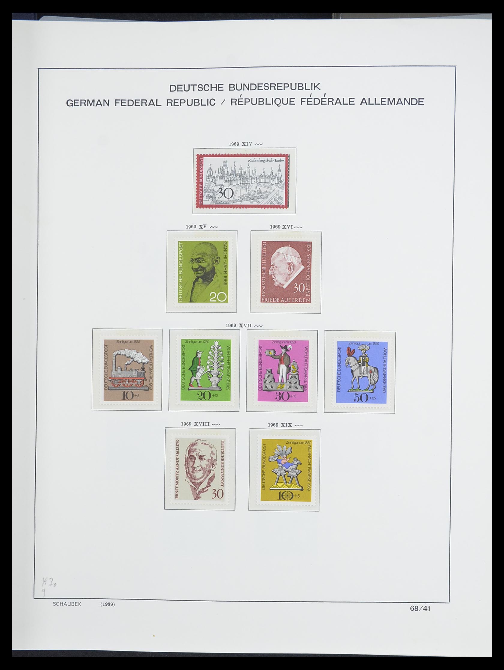 33276 065 - Postzegelverzameling 33276 Bundespost 1949-1995.