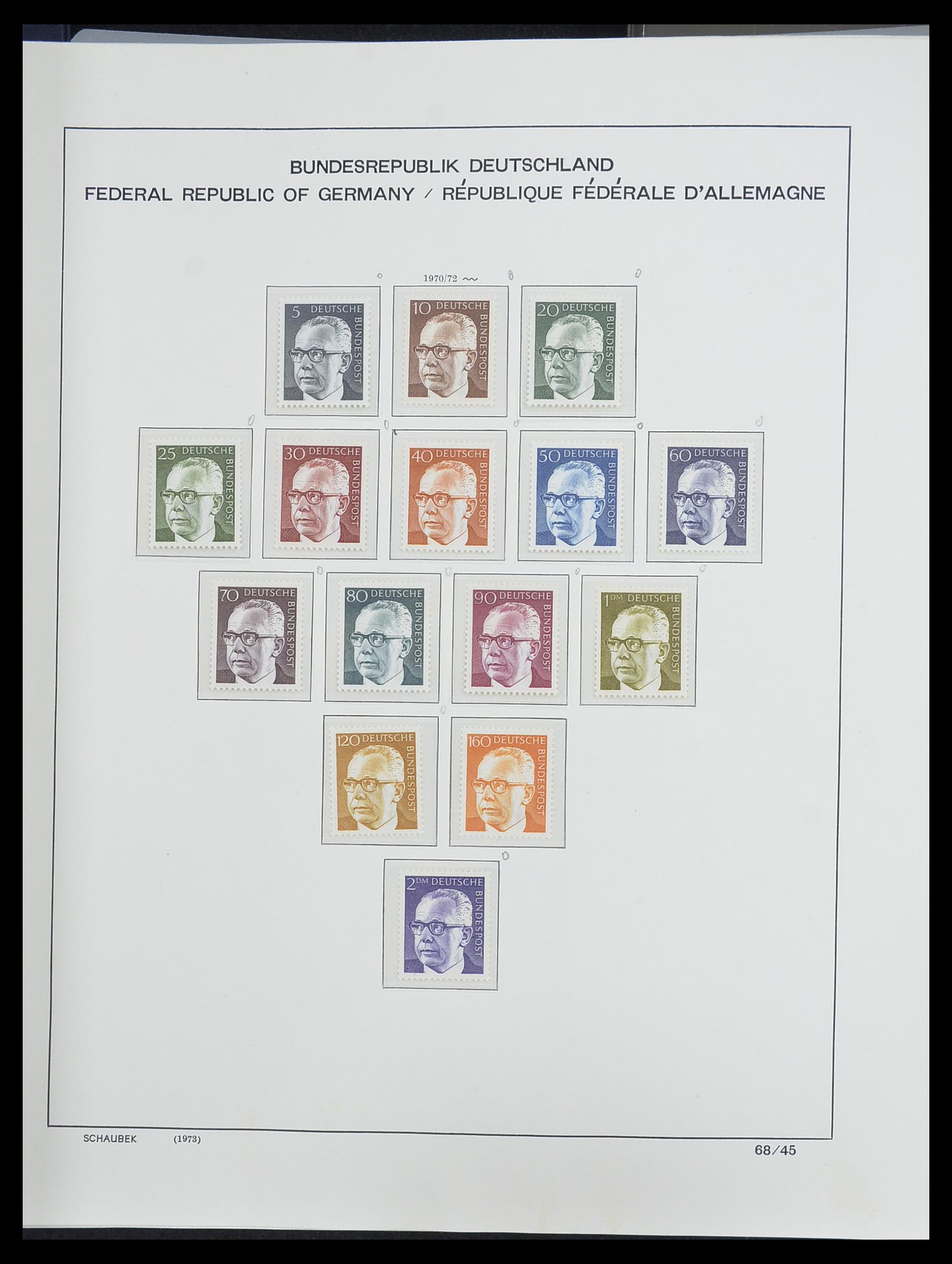 33276 069 - Postzegelverzameling 33276 Bundespost 1949-1995.
