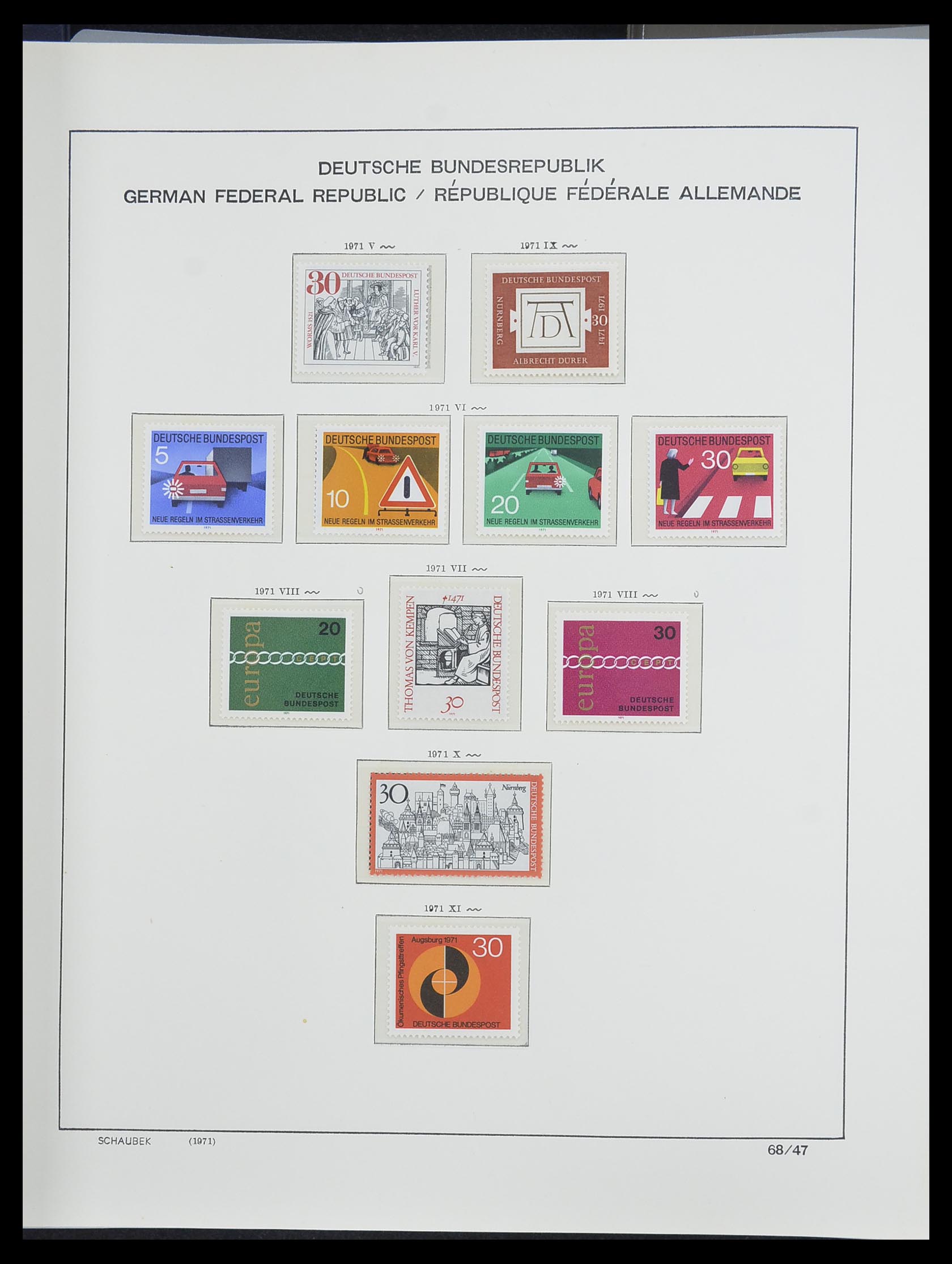 33276 071 - Postzegelverzameling 33276 Bundespost 1949-1995.