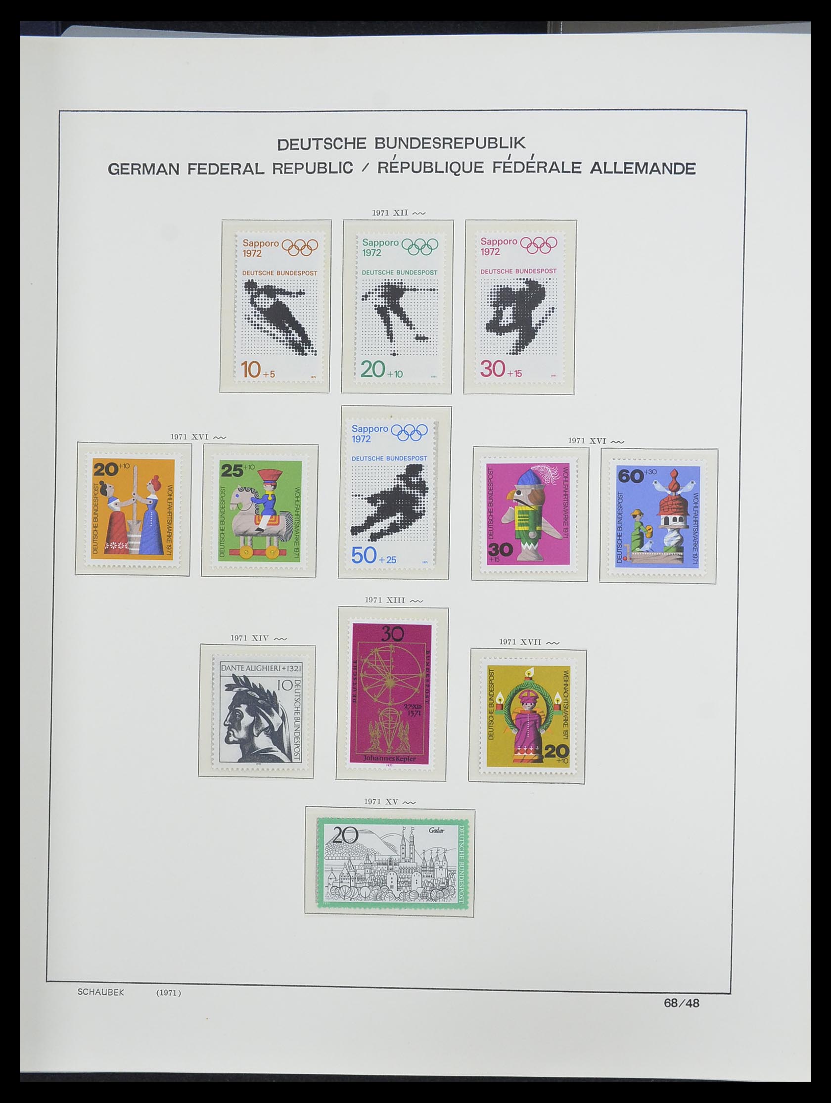 33276 072 - Postzegelverzameling 33276 Bundespost 1949-1995.