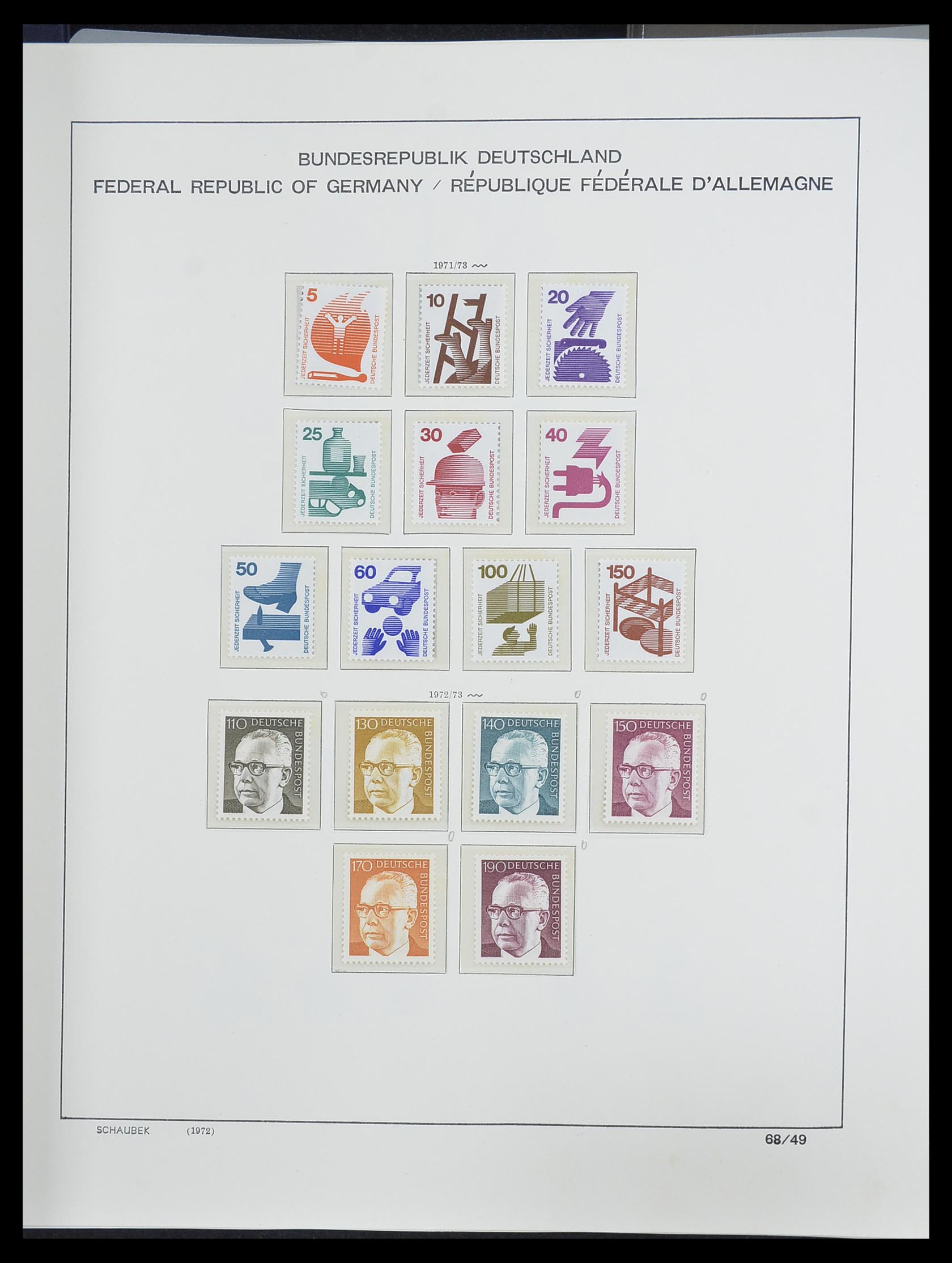 33276 075 - Postzegelverzameling 33276 Bundespost 1949-1995.