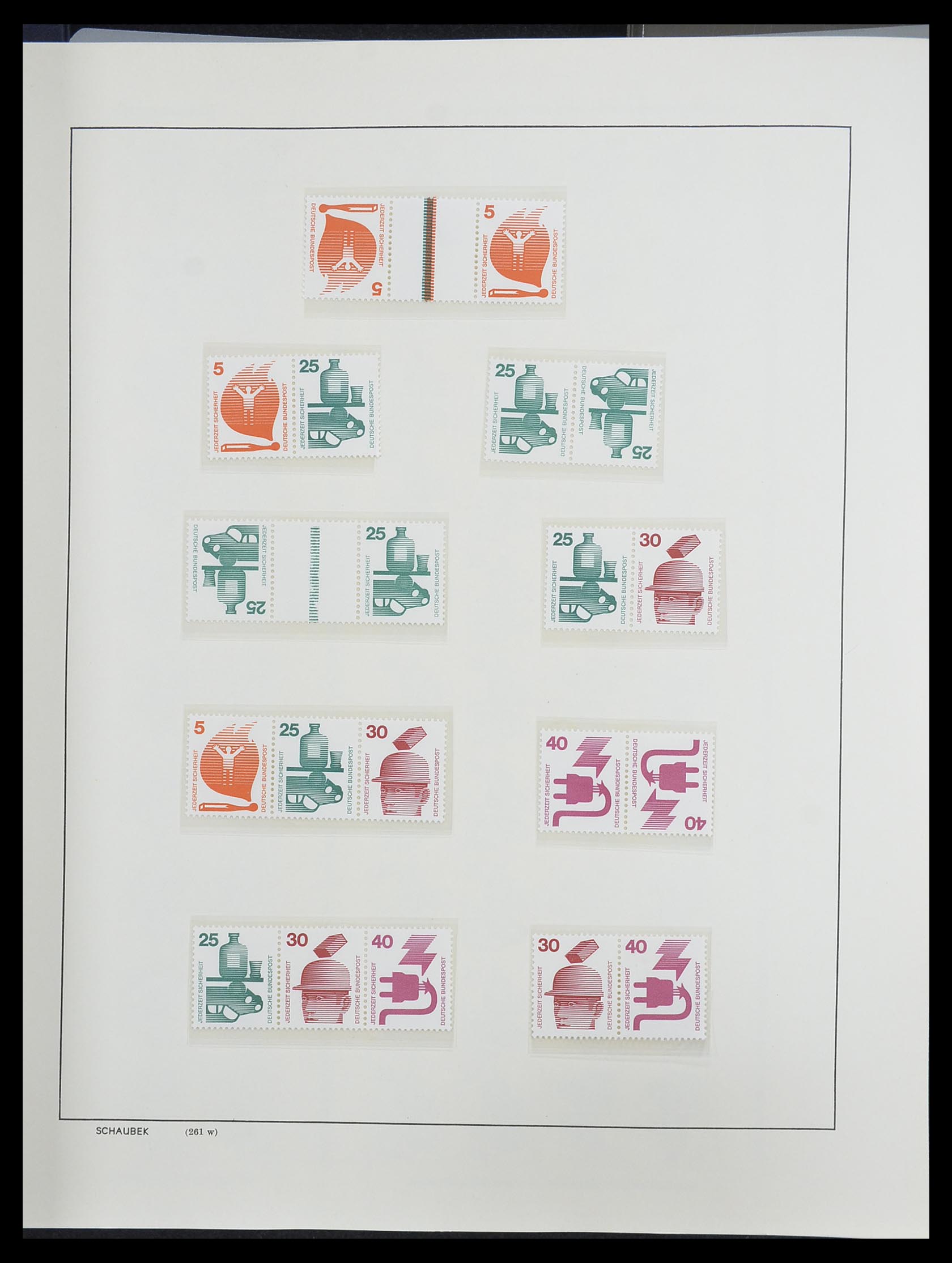 33276 076 - Postzegelverzameling 33276 Bundespost 1949-1995.