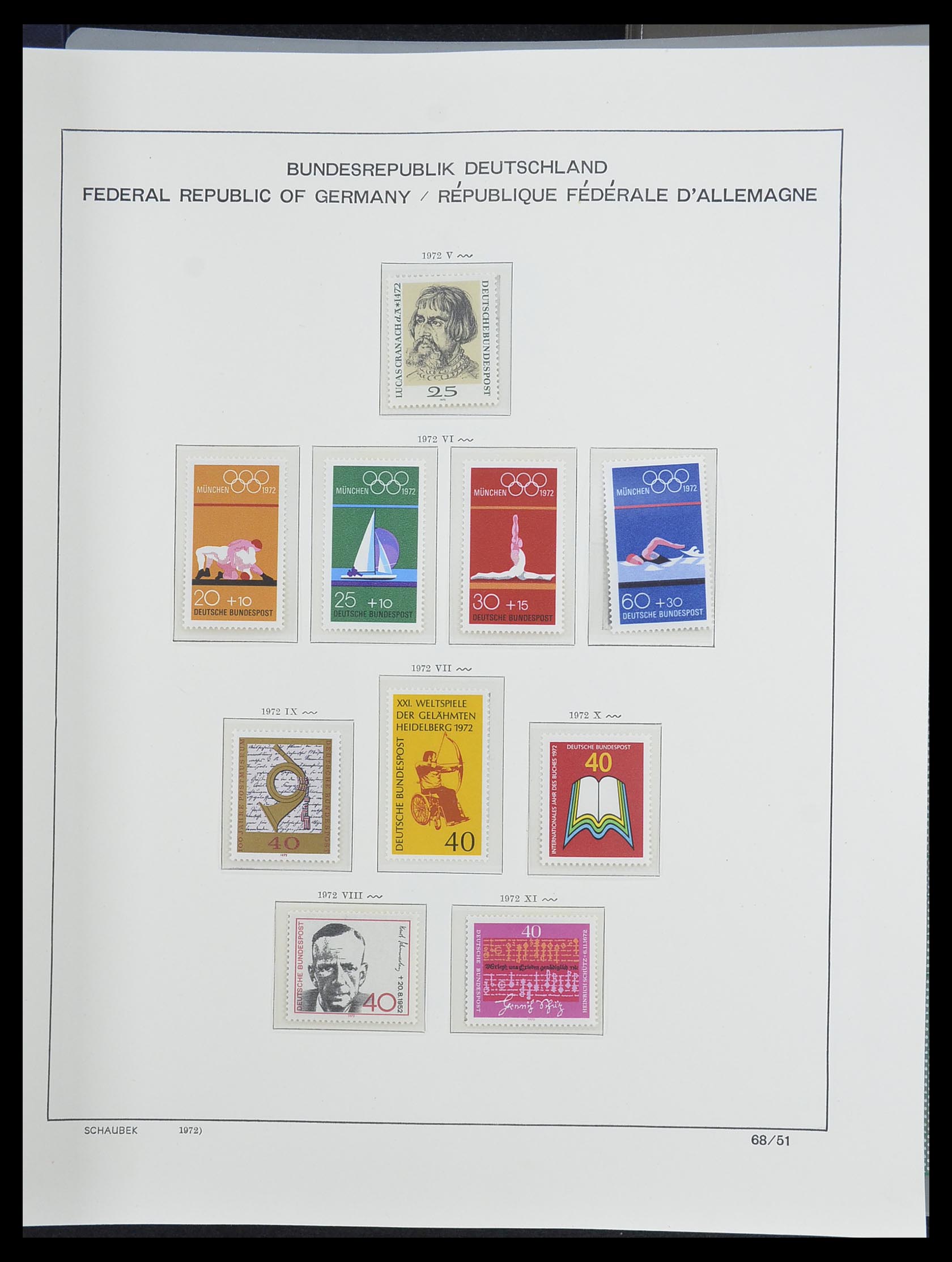 33276 083 - Postzegelverzameling 33276 Bundespost 1949-1995.