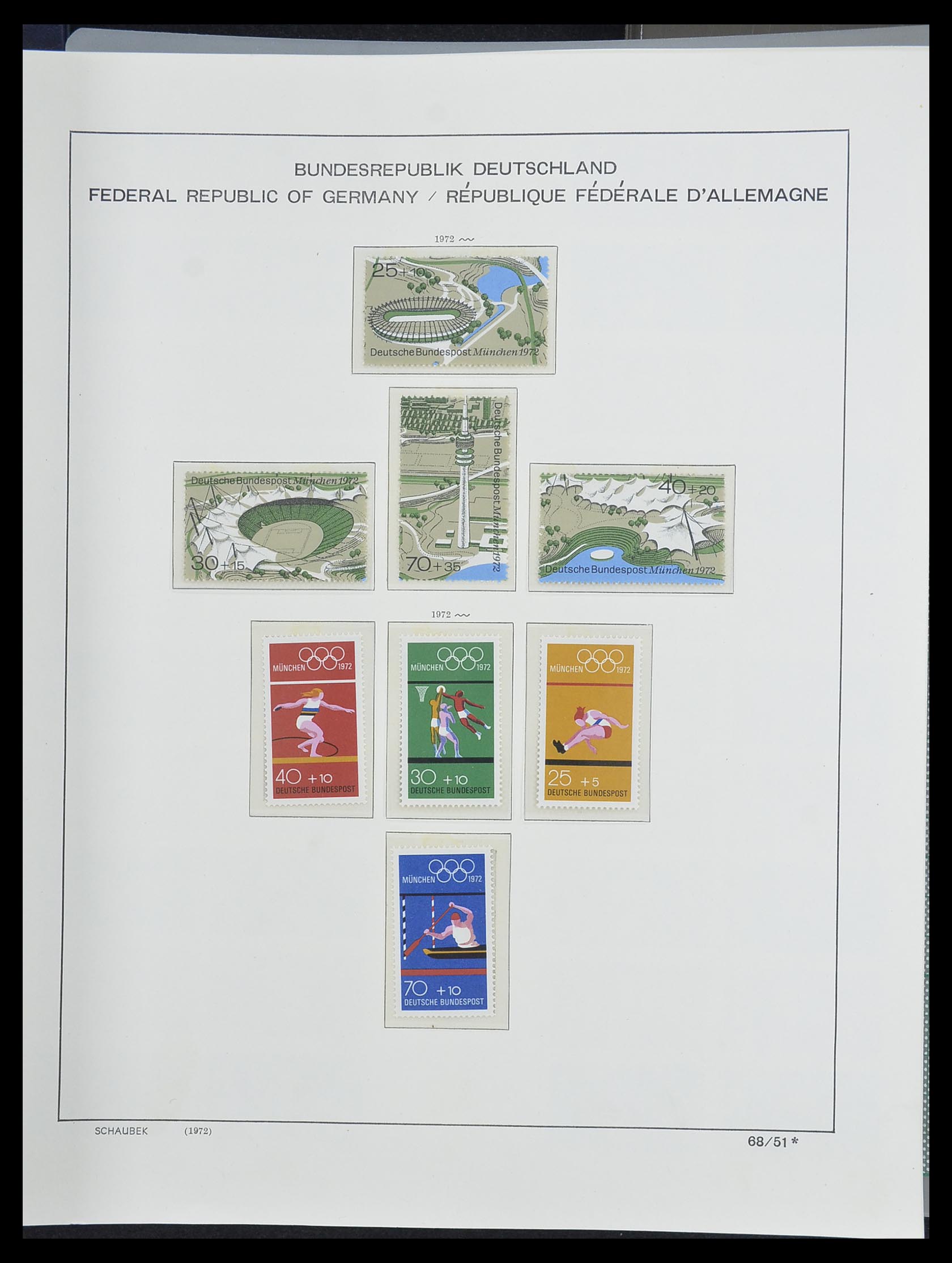 33276 084 - Postzegelverzameling 33276 Bundespost 1949-1995.