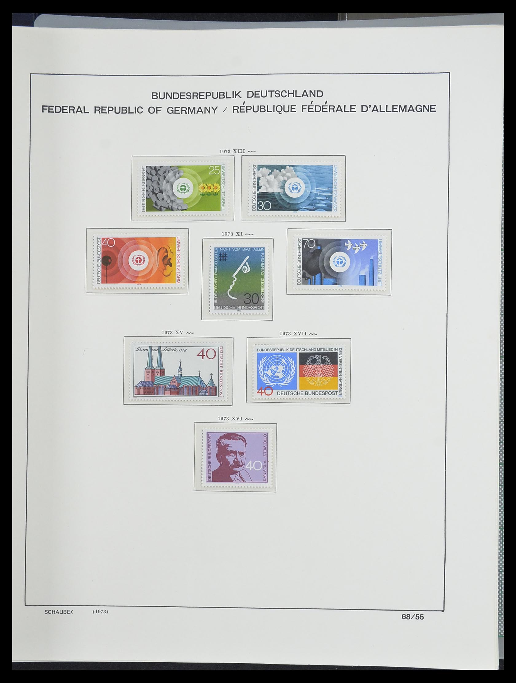 33276 091 - Stamp collection 33276 Bundespost 1949-1995.