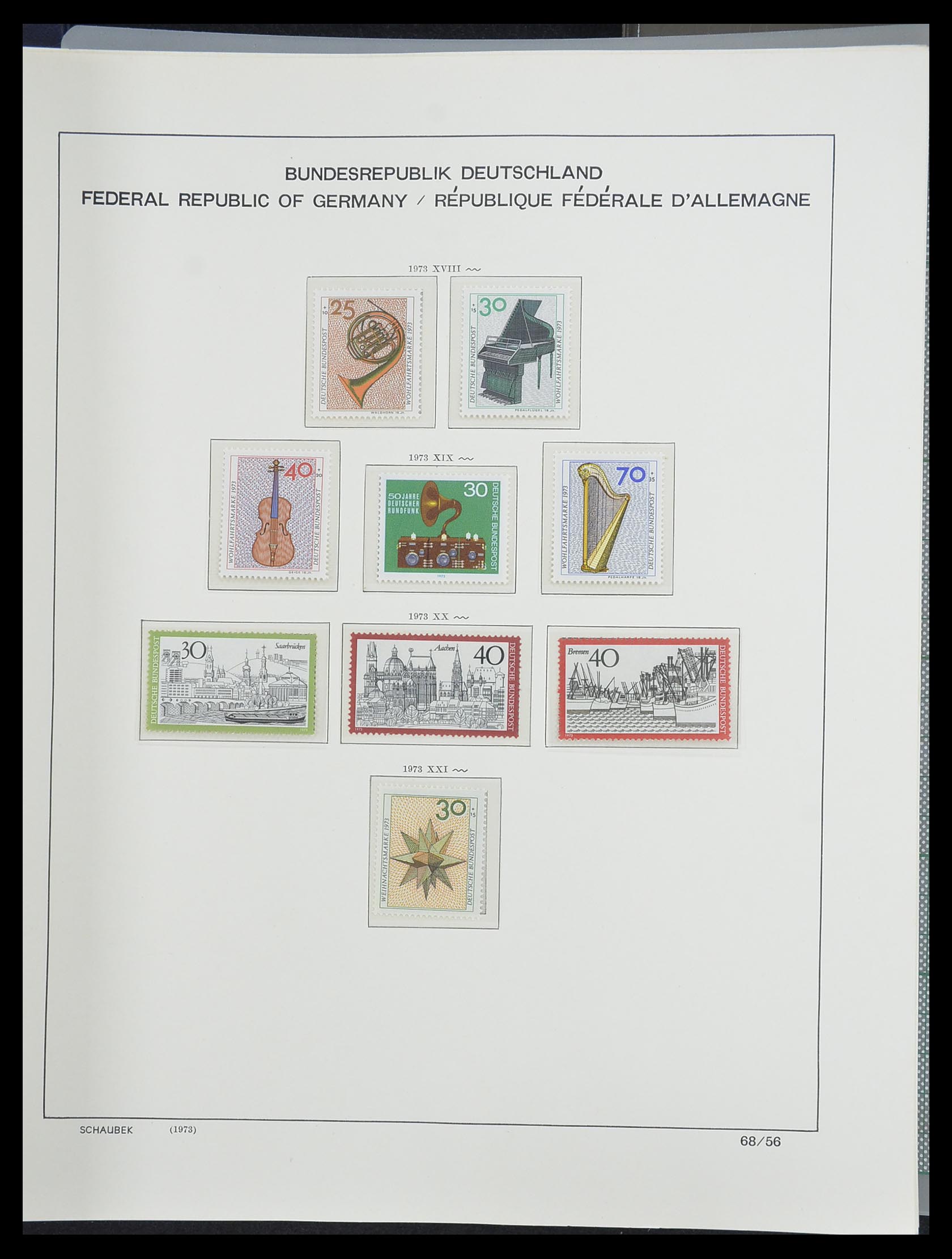 33276 092 - Stamp collection 33276 Bundespost 1949-1995.