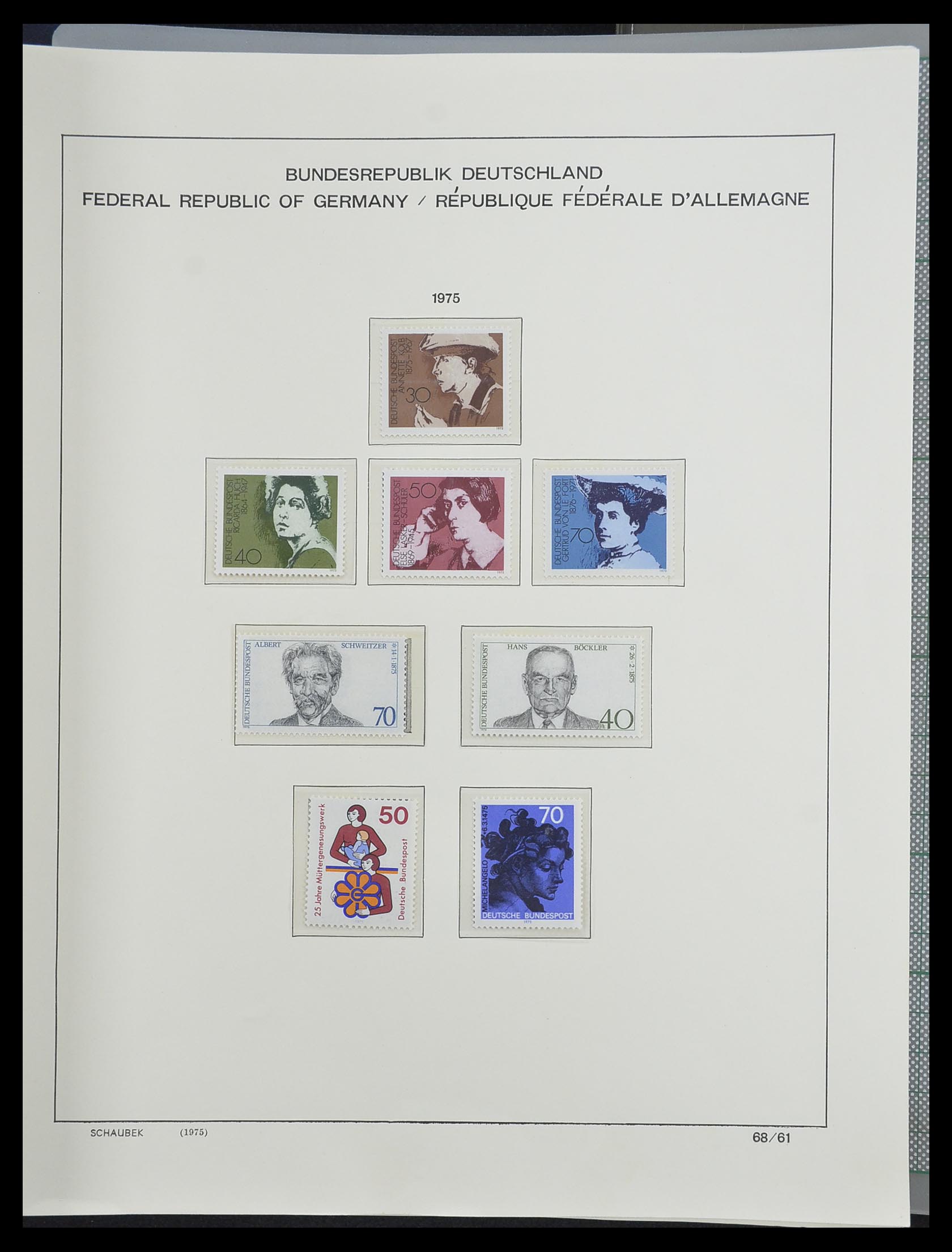33276 100 - Postzegelverzameling 33276 Bundespost 1949-1995.