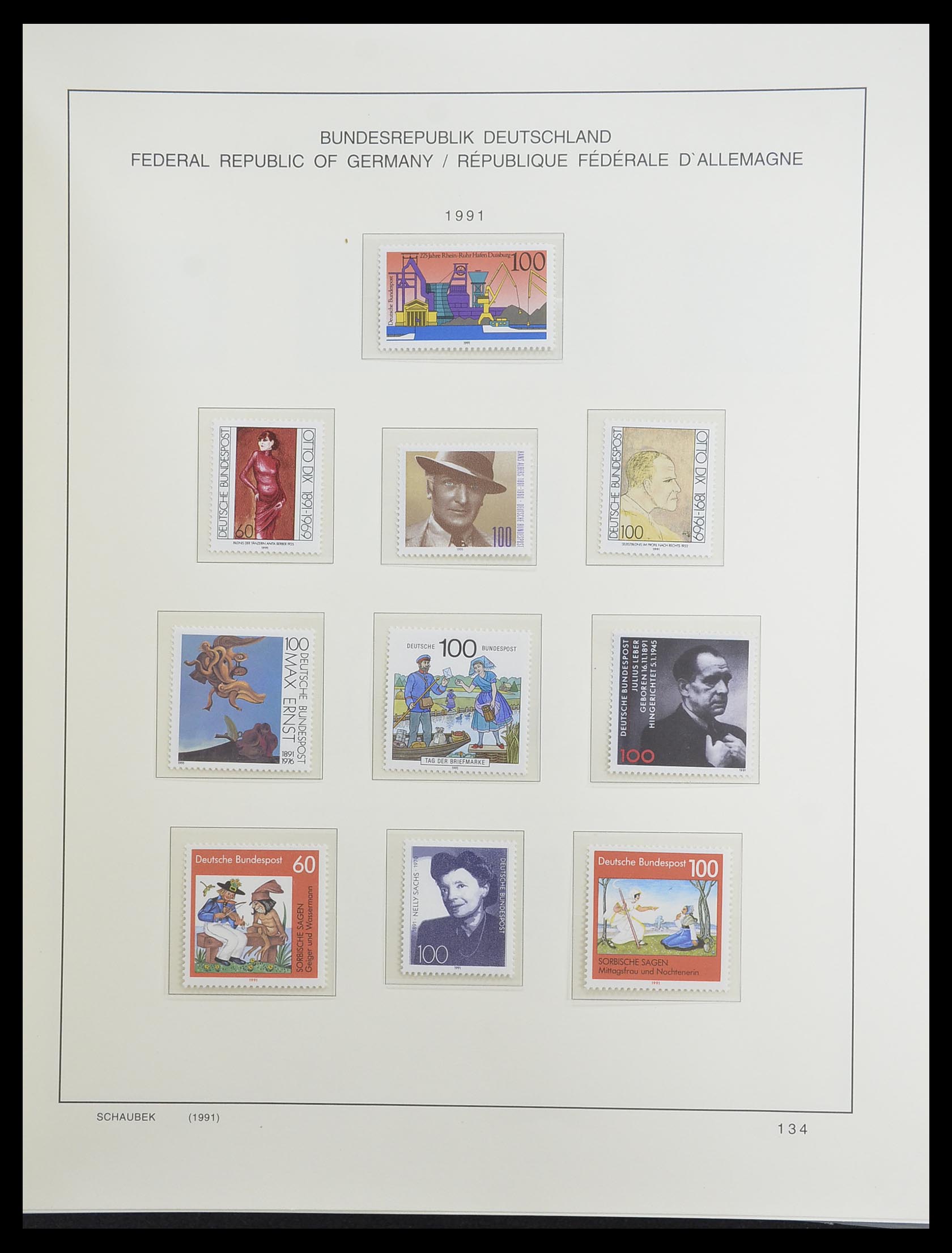 33276 226 - Stamp collection 33276 Bundespost 1949-1995.