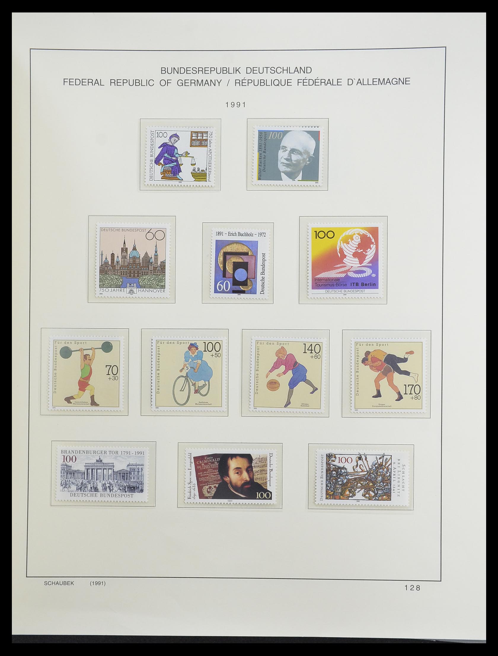 33276 232 - Stamp collection 33276 Bundespost 1949-1995.
