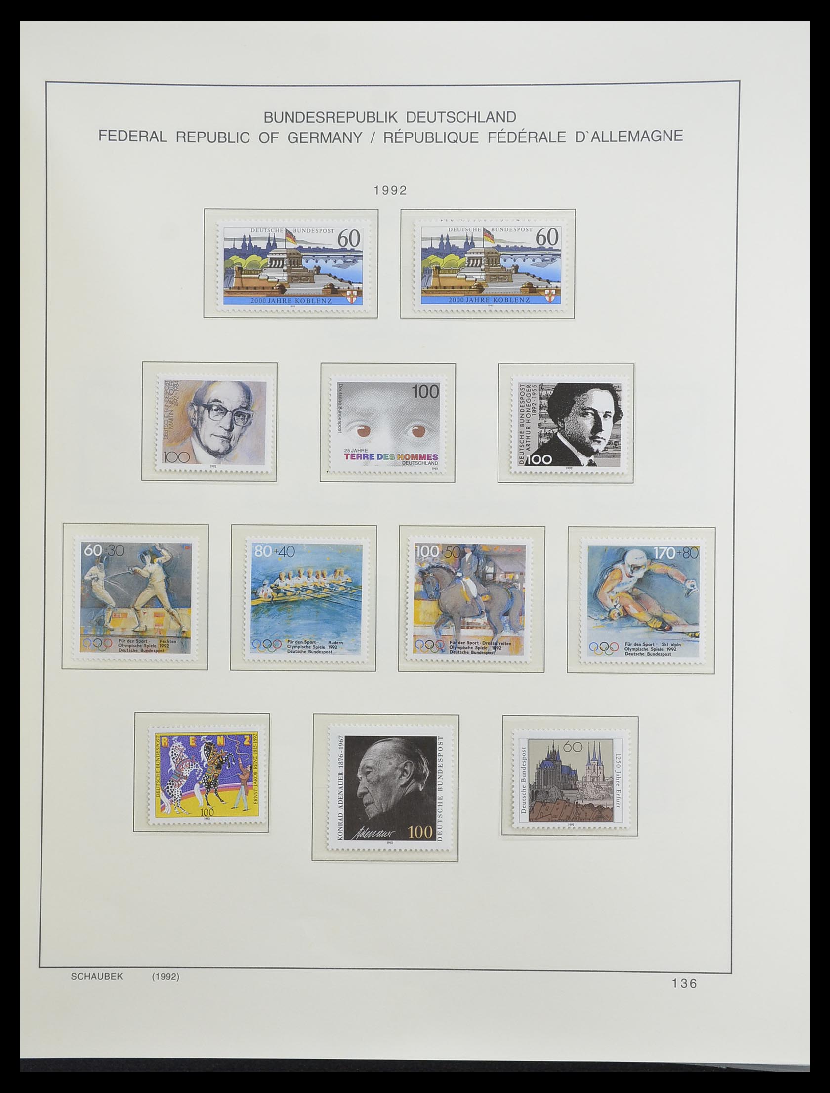 33276 233 - Postzegelverzameling 33276 Bundespost 1949-1995.