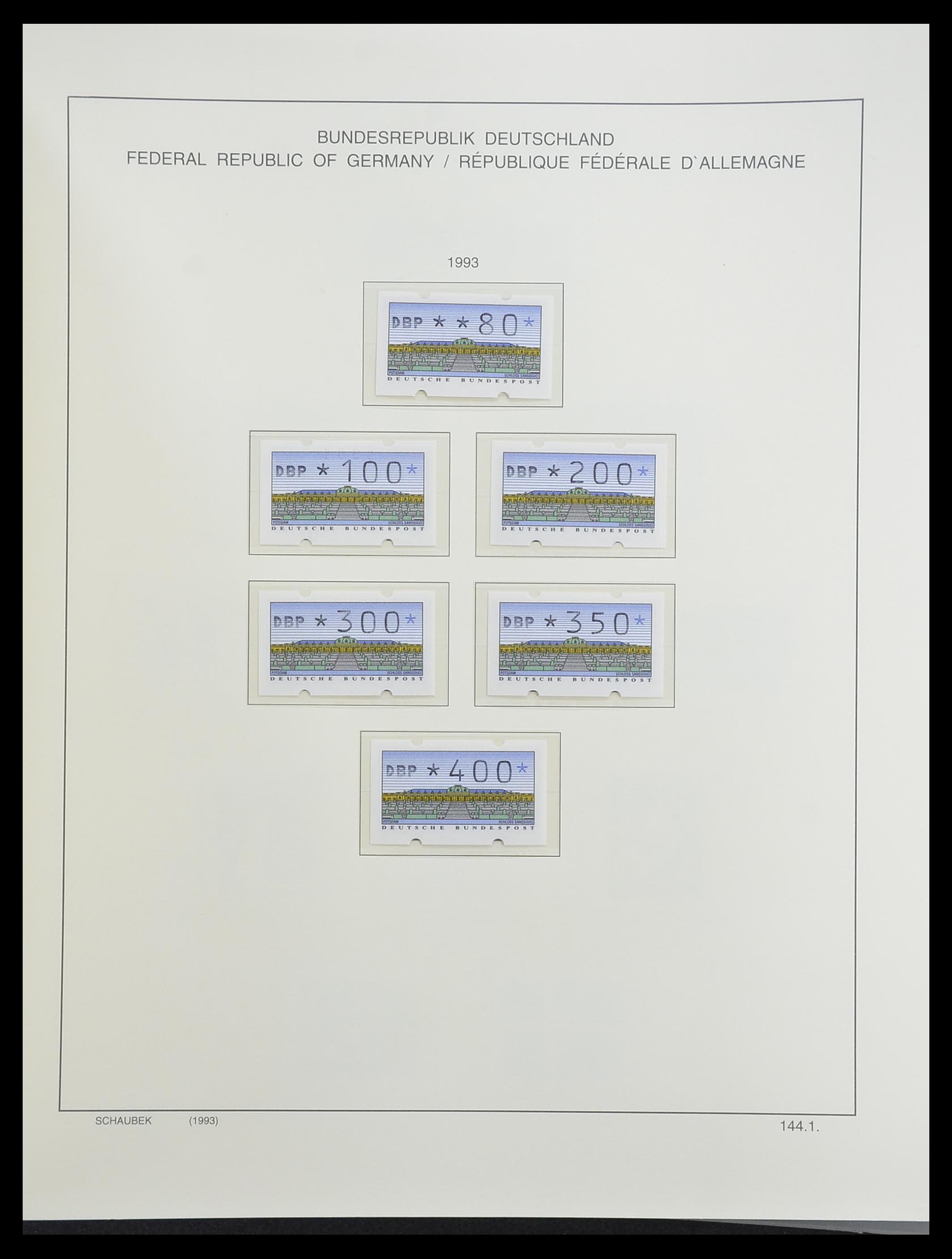 33276 242 - Stamp collection 33276 Bundespost 1949-1995.