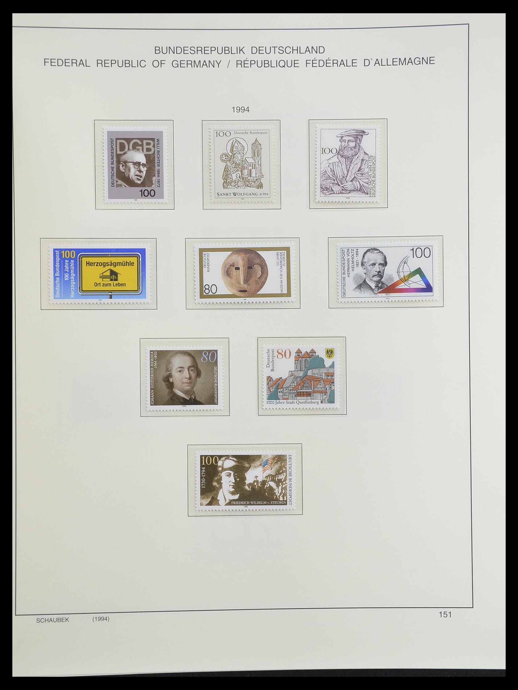 33276 250 - Postzegelverzameling 33276 Bundespost 1949-1995.