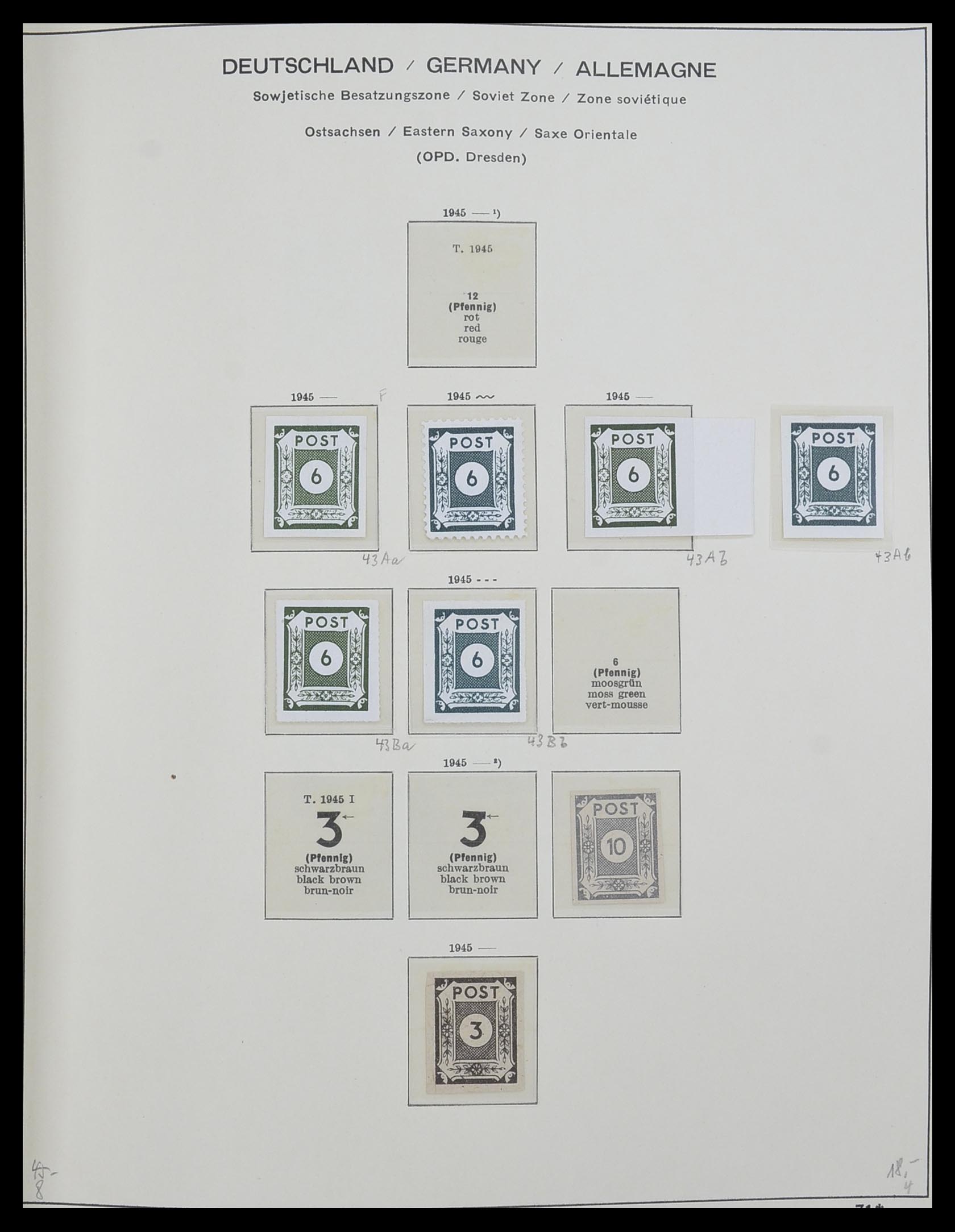 33281 003 - Stamp collection 33281 DDR 1945-1990.