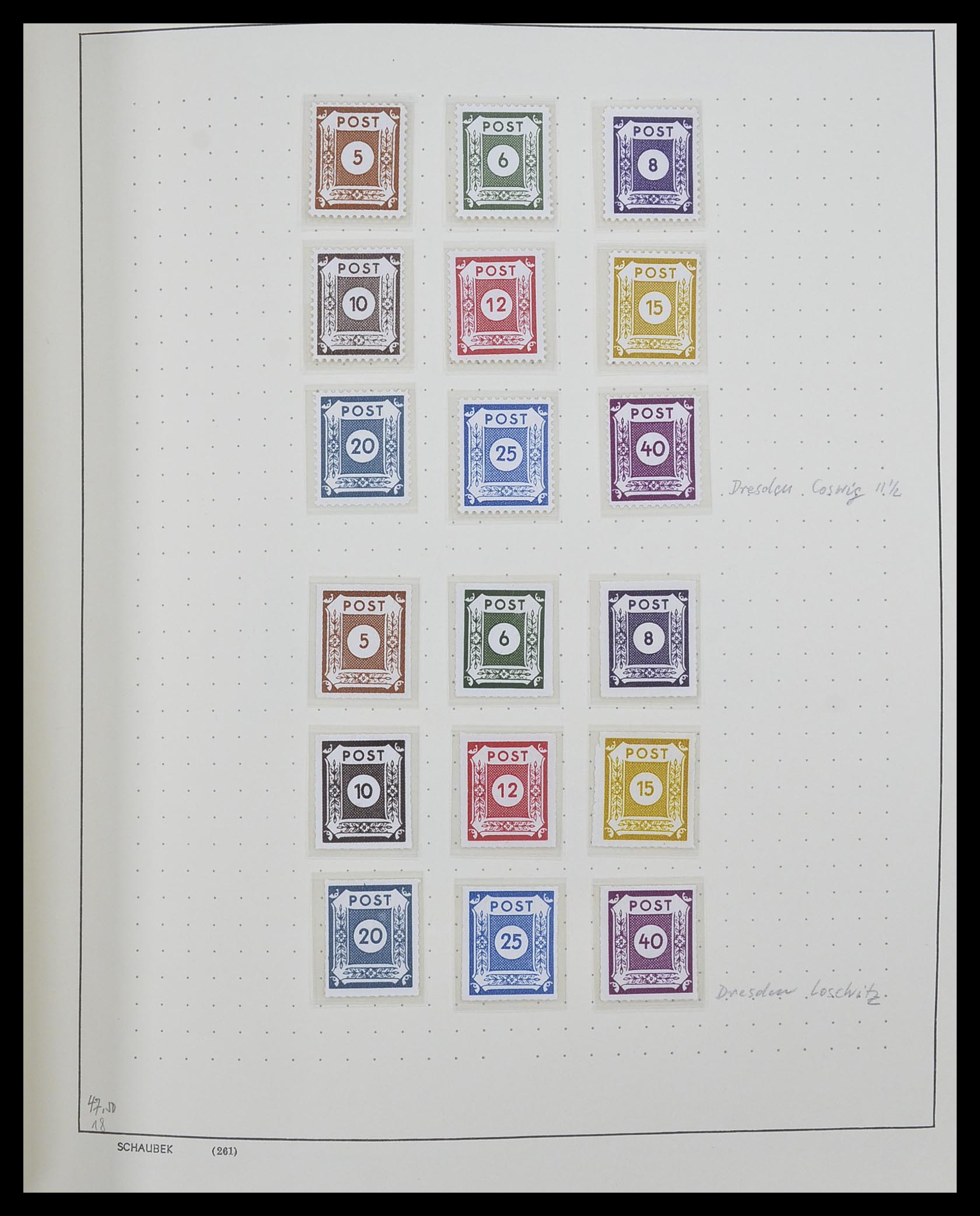 33281 006 - Stamp collection 33281 DDR 1945-1990.