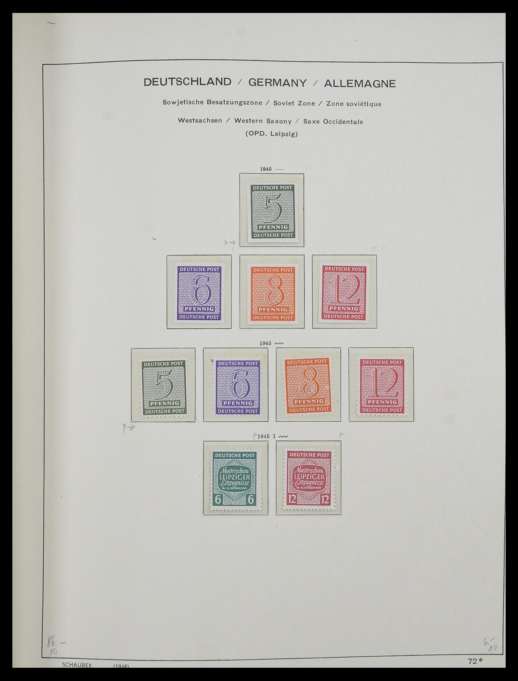 33281 008 - Stamp collection 33281 DDR 1945-1990.