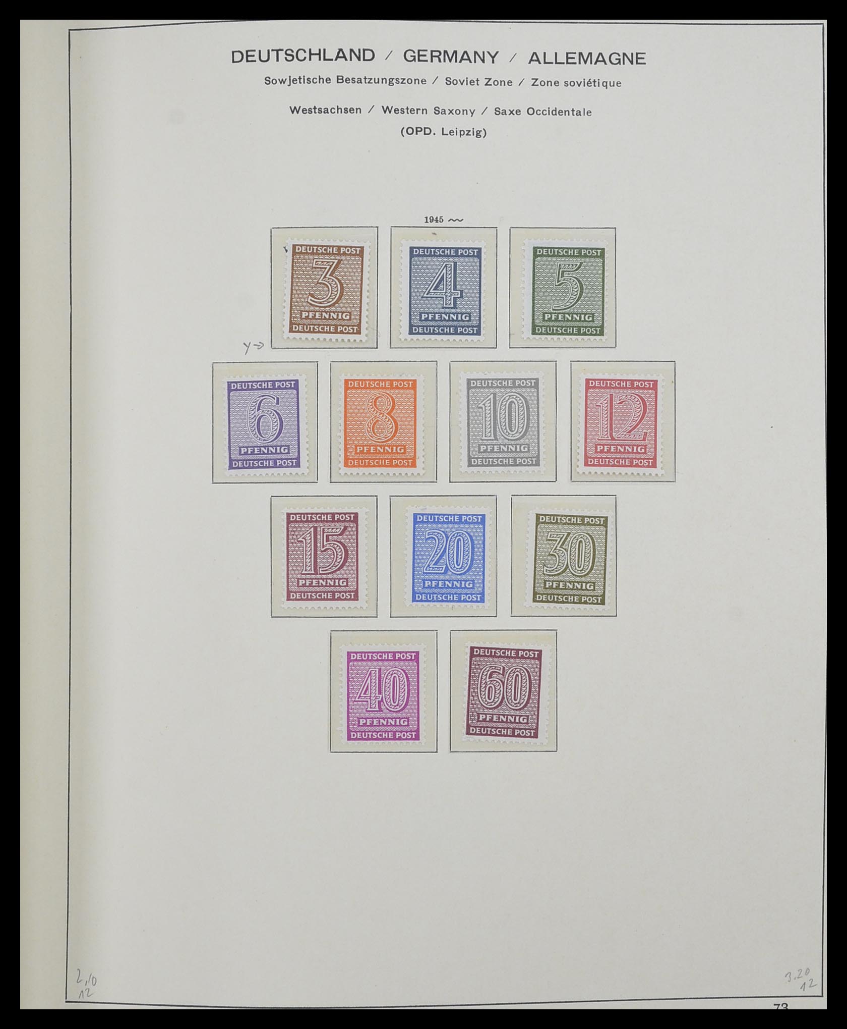 33281 009 - Stamp collection 33281 DDR 1945-1990.